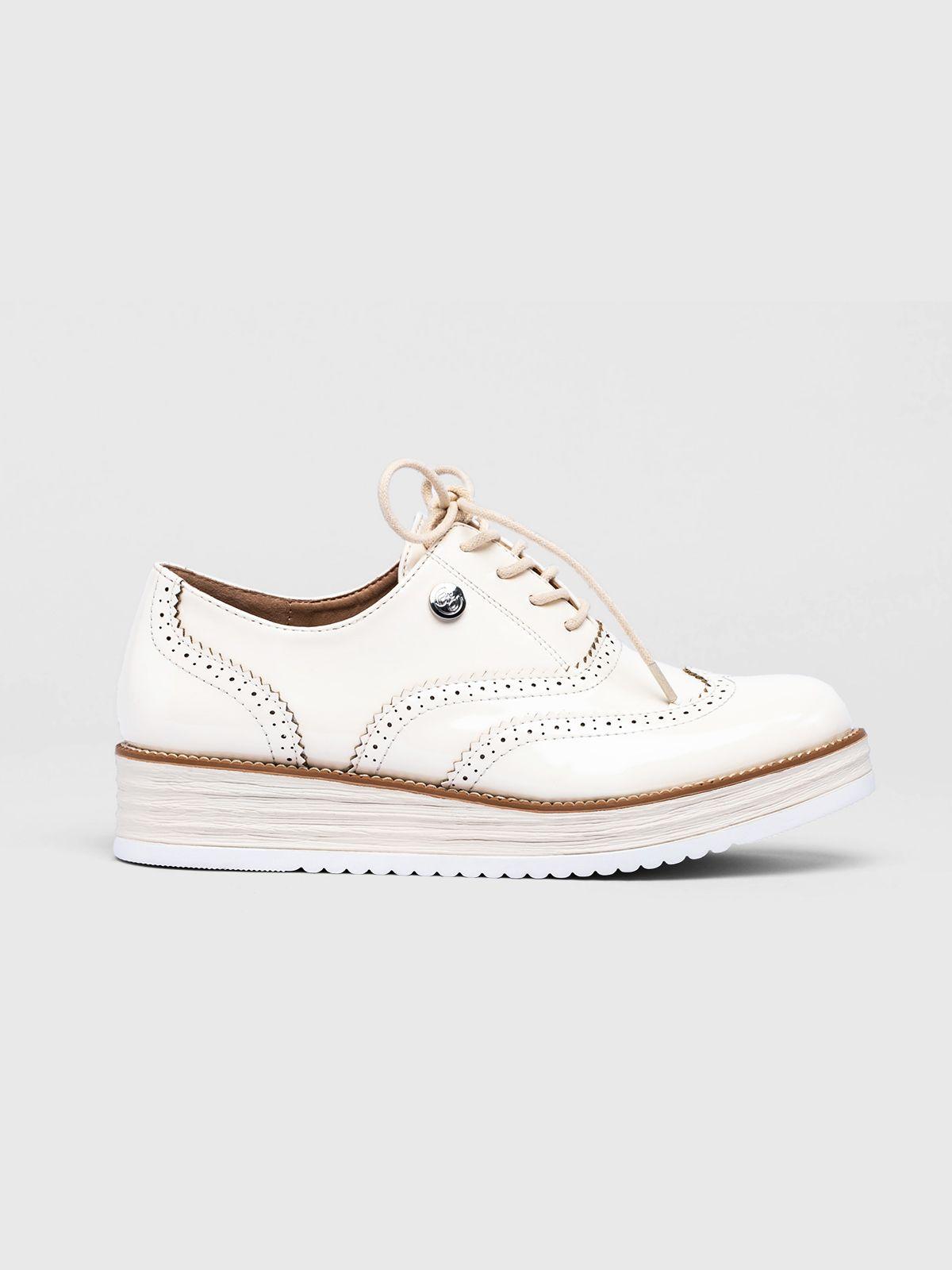 Mocasin Mujer Edith Blanco Weide-2