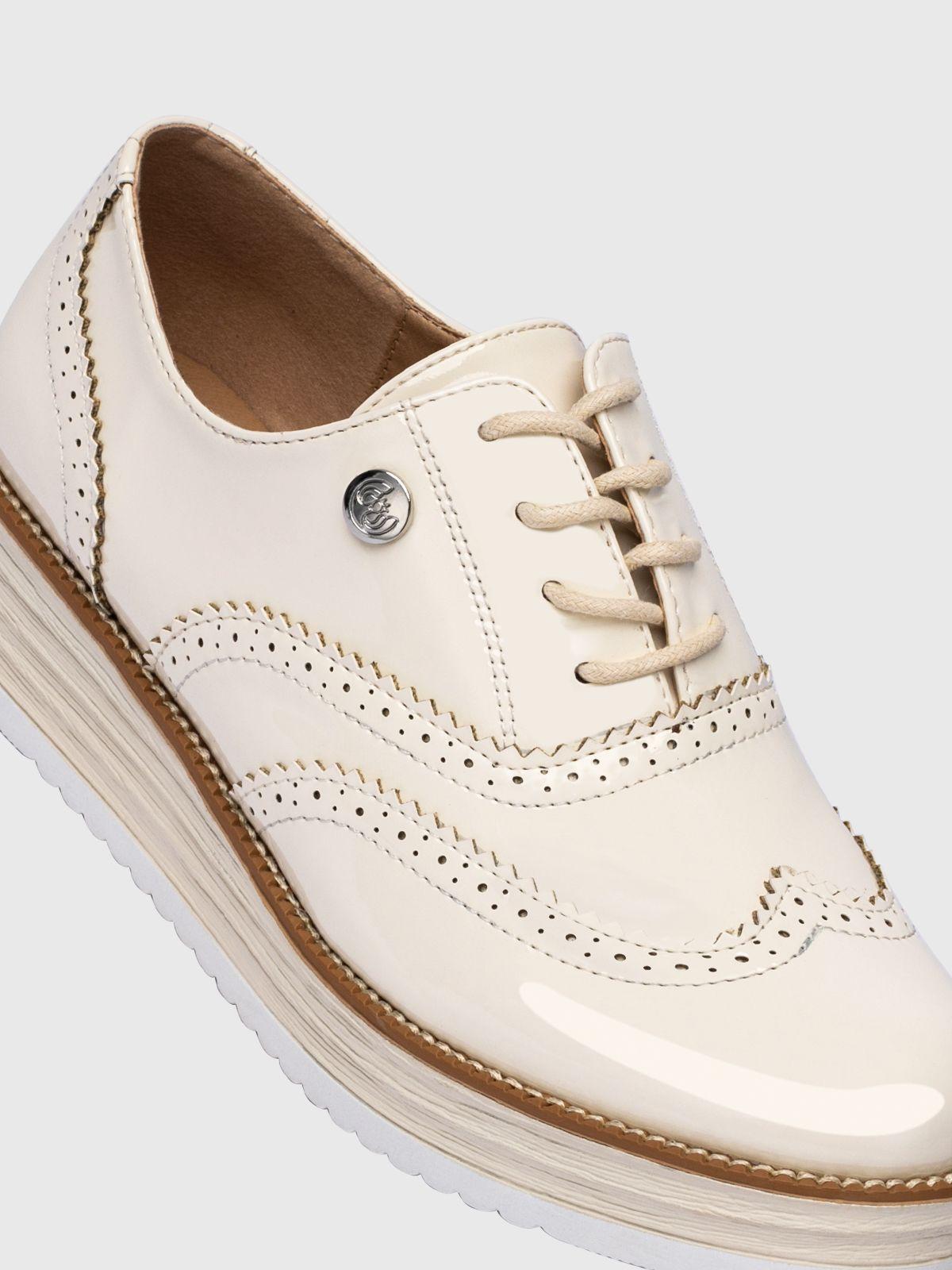 Mocasin Mujer Edith Blanco Weide-5