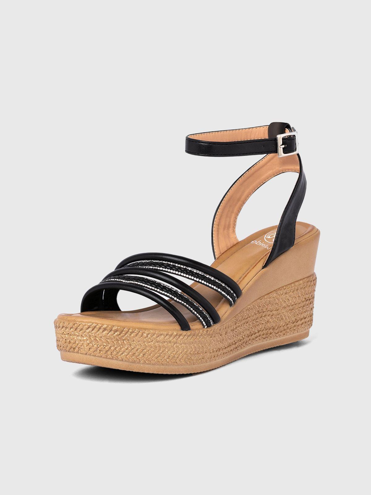 Sandalia Mujer Melanie Negro Weide-0