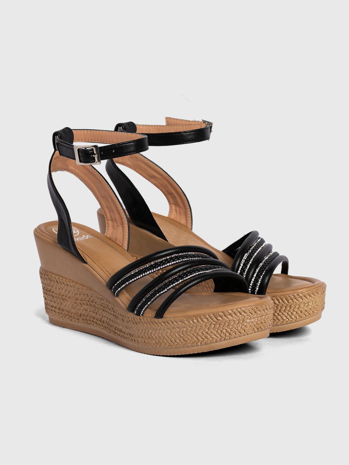 Sandalia Mujer Melanie Negro Weide-4