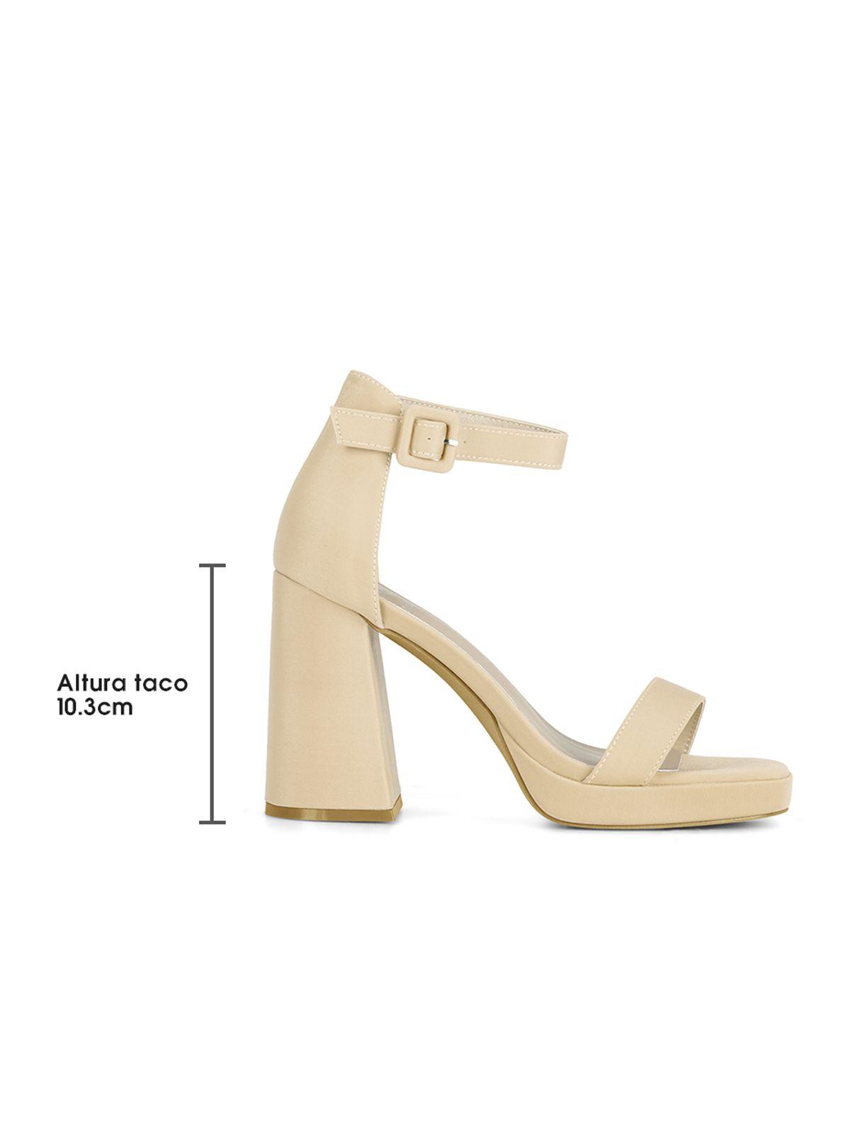 Sandalia Taco  Beige Fiesta GH97 Weide-4