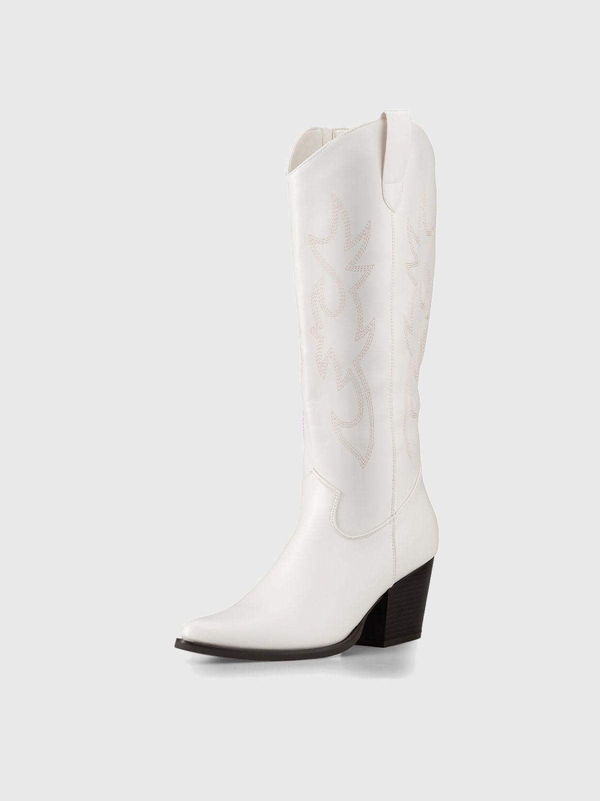 Bota Mujer Cecilia Blanco Weide-0