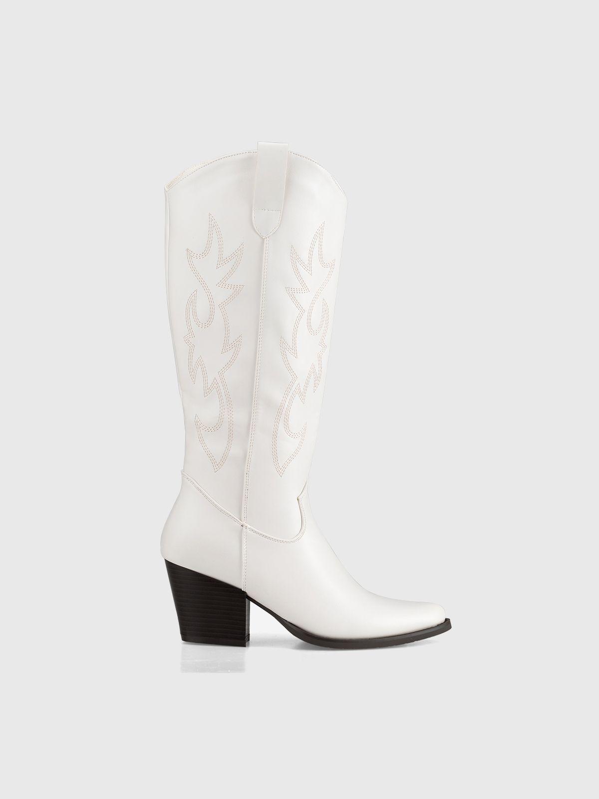 Bota Mujer Cecilia Blanco Weide-2