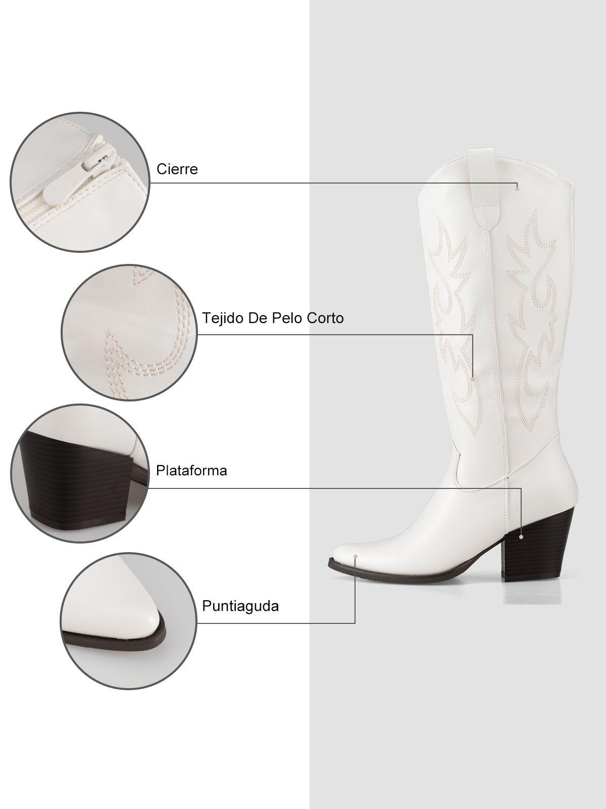 Bota Mujer Cecilia Blanco Weide-6