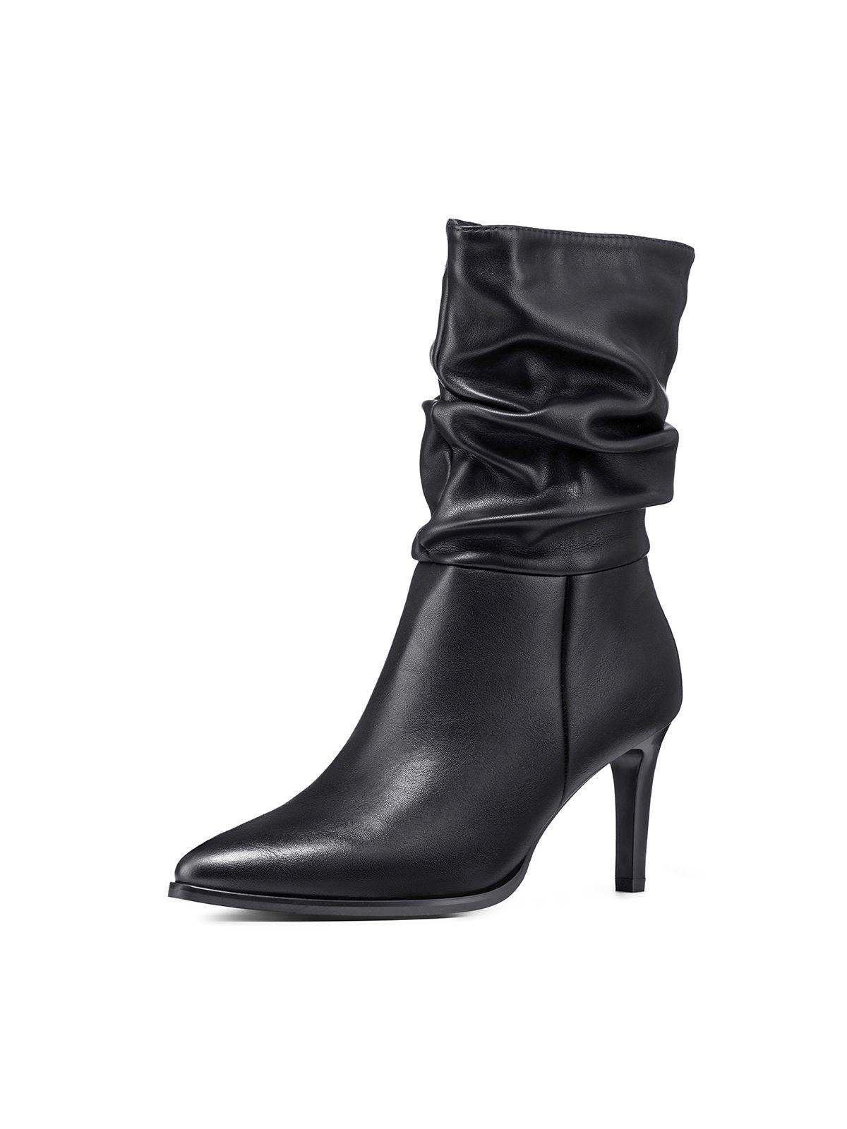 Botín Taco Alto Mujer Urbano PU Weide QBM26-0