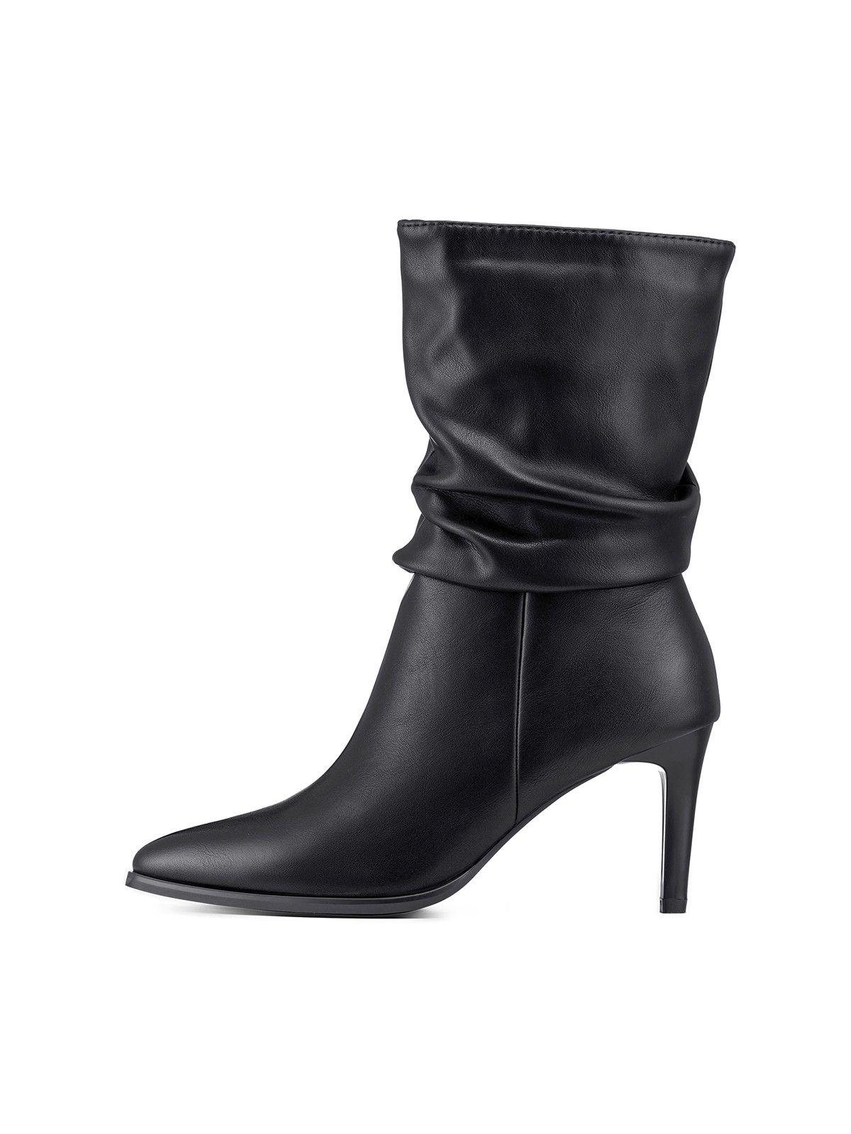 Botín Taco Alto Mujer Urbano PU Weide QBM26-2