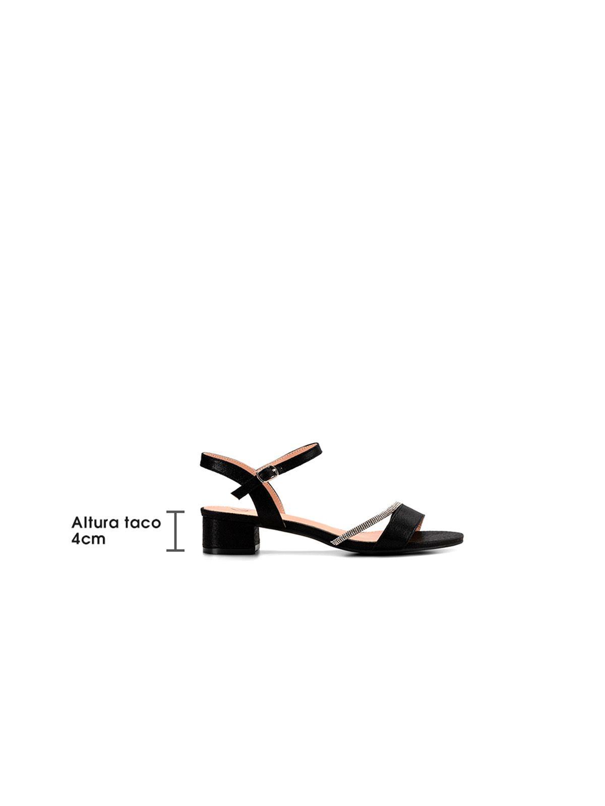 Sandalia Taco Negra Fiesta Mujer Weide YOU220-4