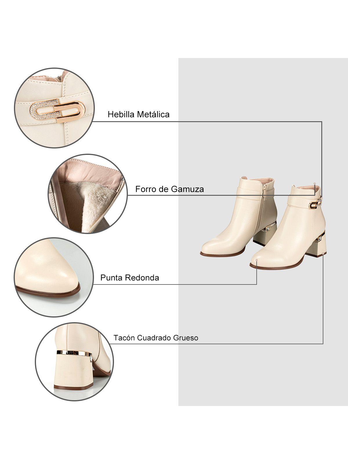 Botin Beige Casual Mujer Weide QBM02-7