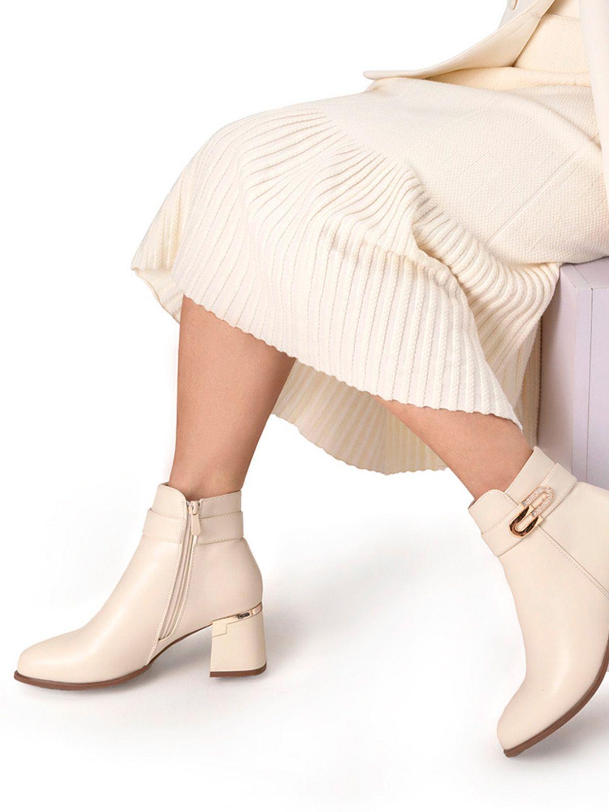 Botin Beige Casual Mujer Weide QBM02-1