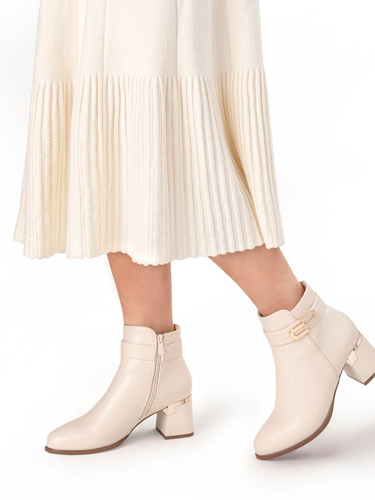 Botin Beige Casual Mujer Weide QBM02-2