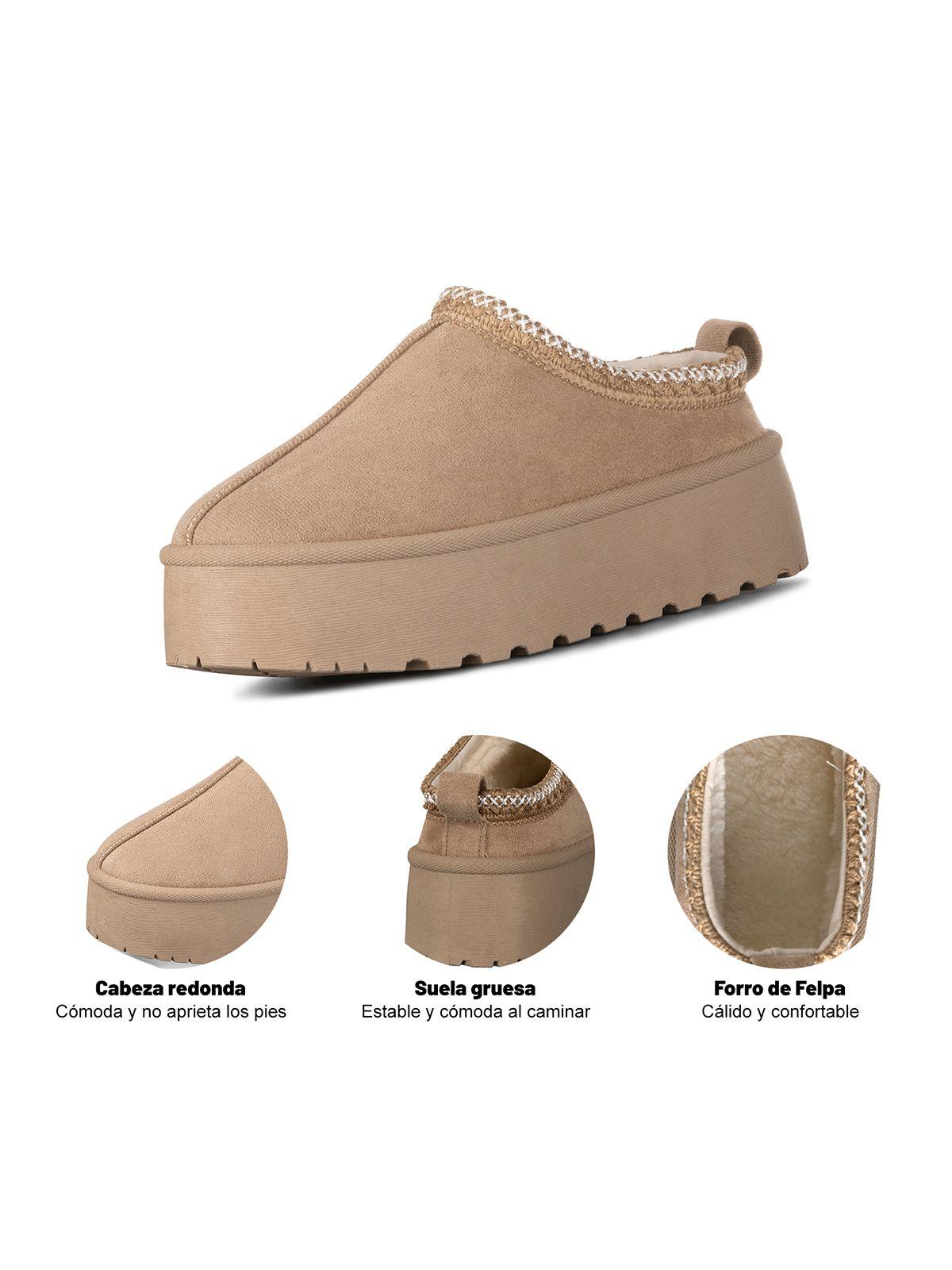 Botín Térmico Mujer Plataforma PU Textil Weide GLT617-7
