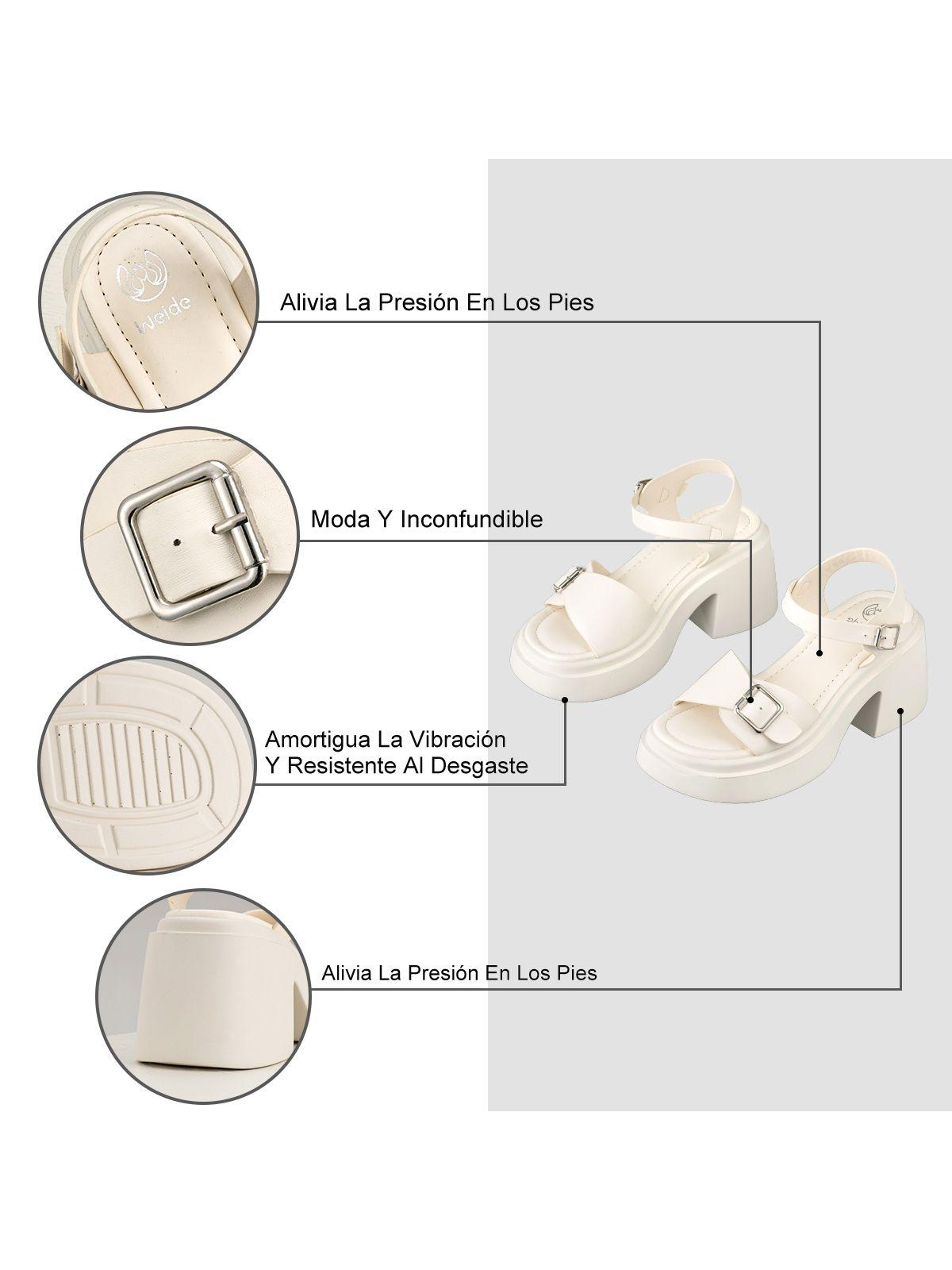 Sandalias Casual Mujer Con Plataforma y Hebilla Weide YL87-7