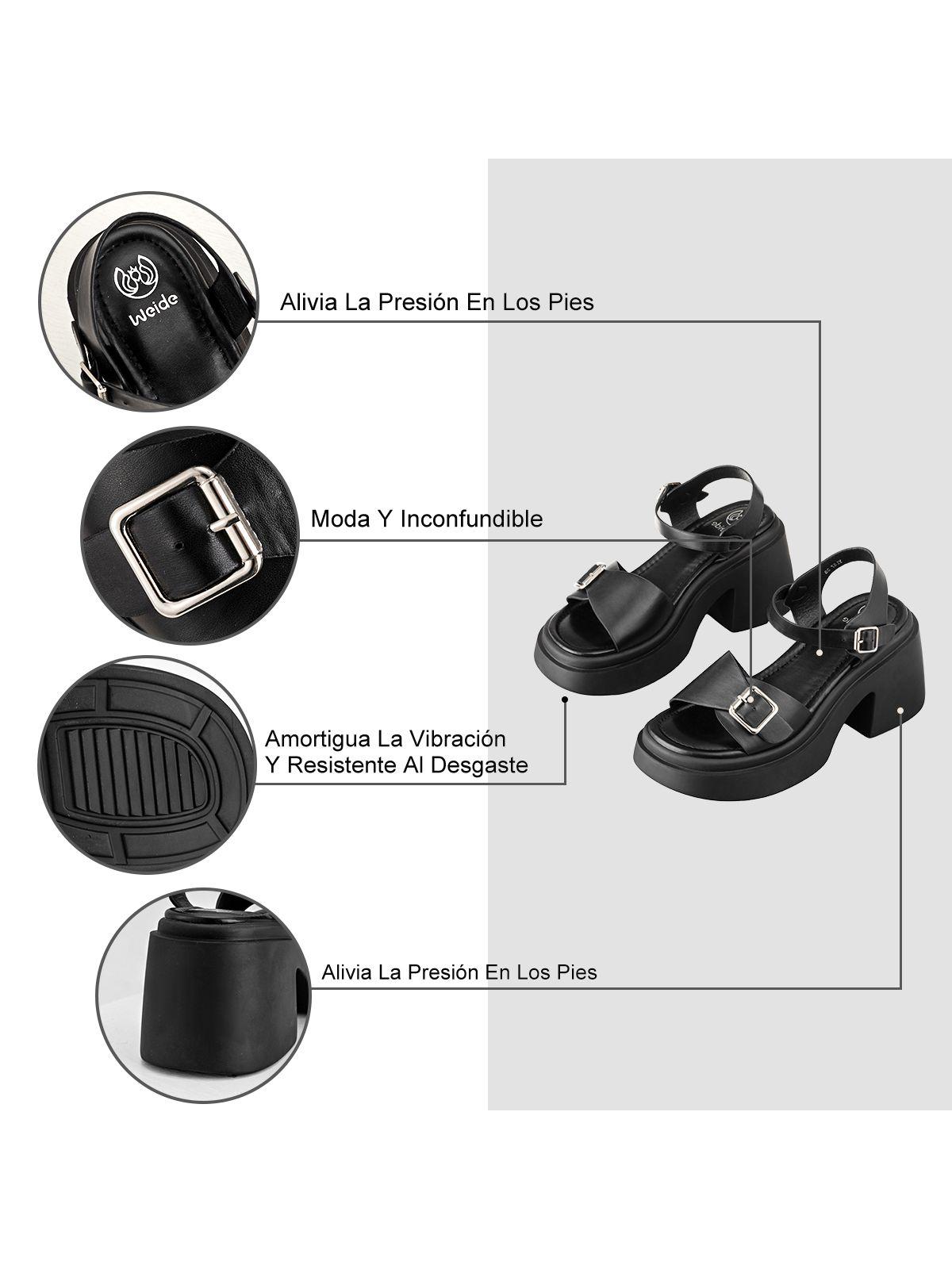 Sandalias Casual Mujer Con Plataforma y Hebilla Weide YL87-7