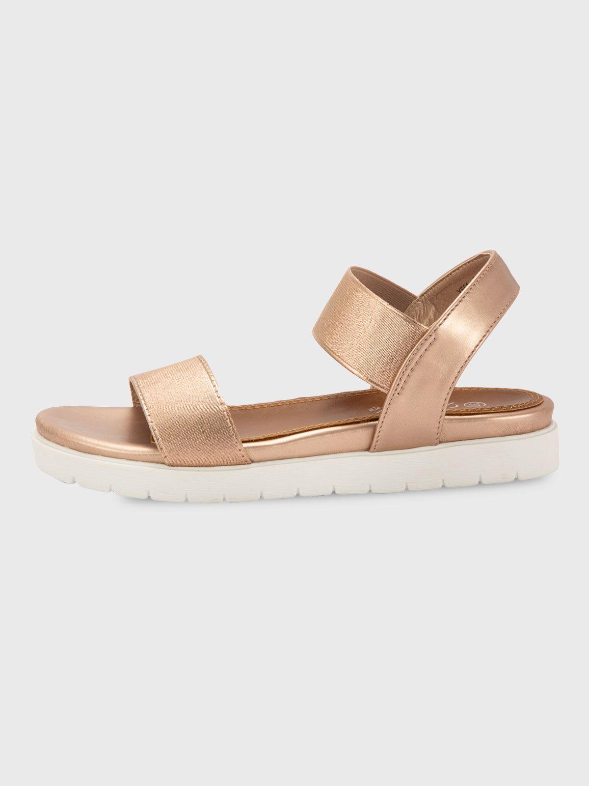 Sandalia Claudina Dorado Weide-1