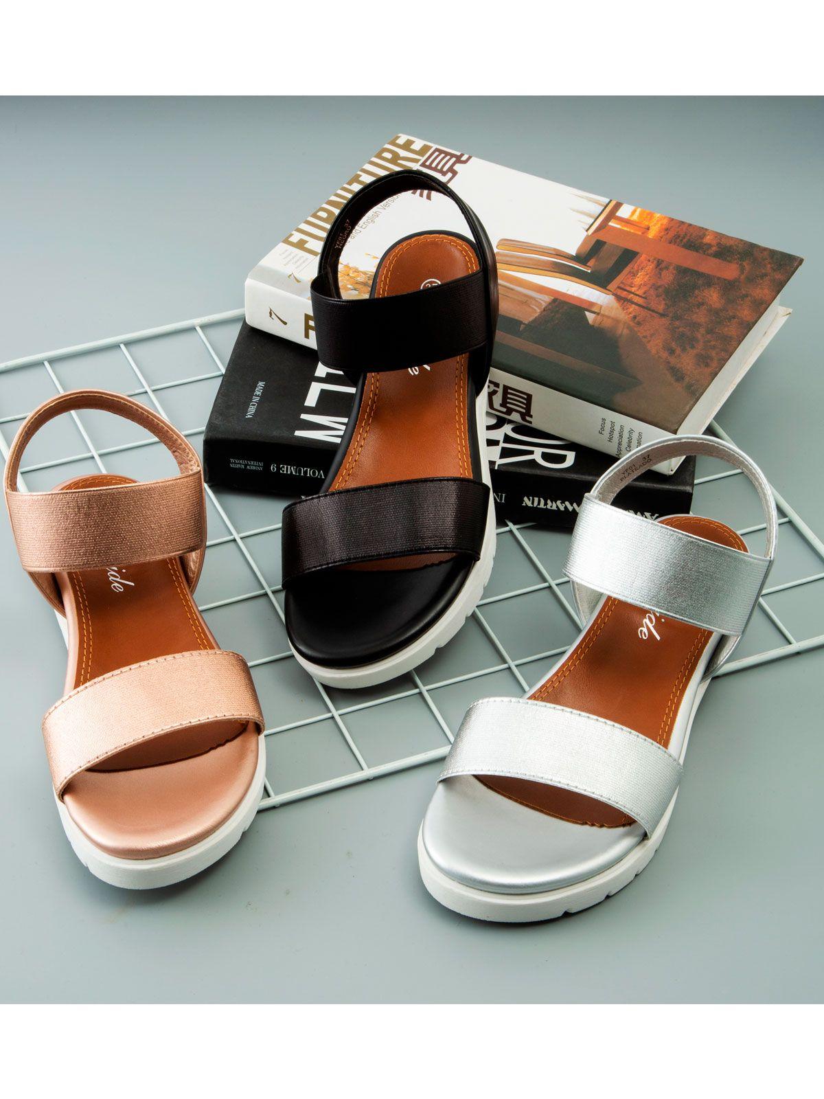 Sandalia Claudina Dorado Weide-4