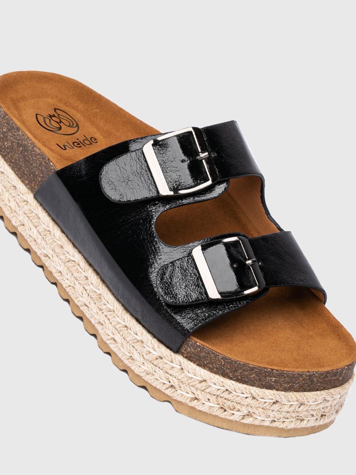 Sandalia Mujer Mariel Negro Weide-4