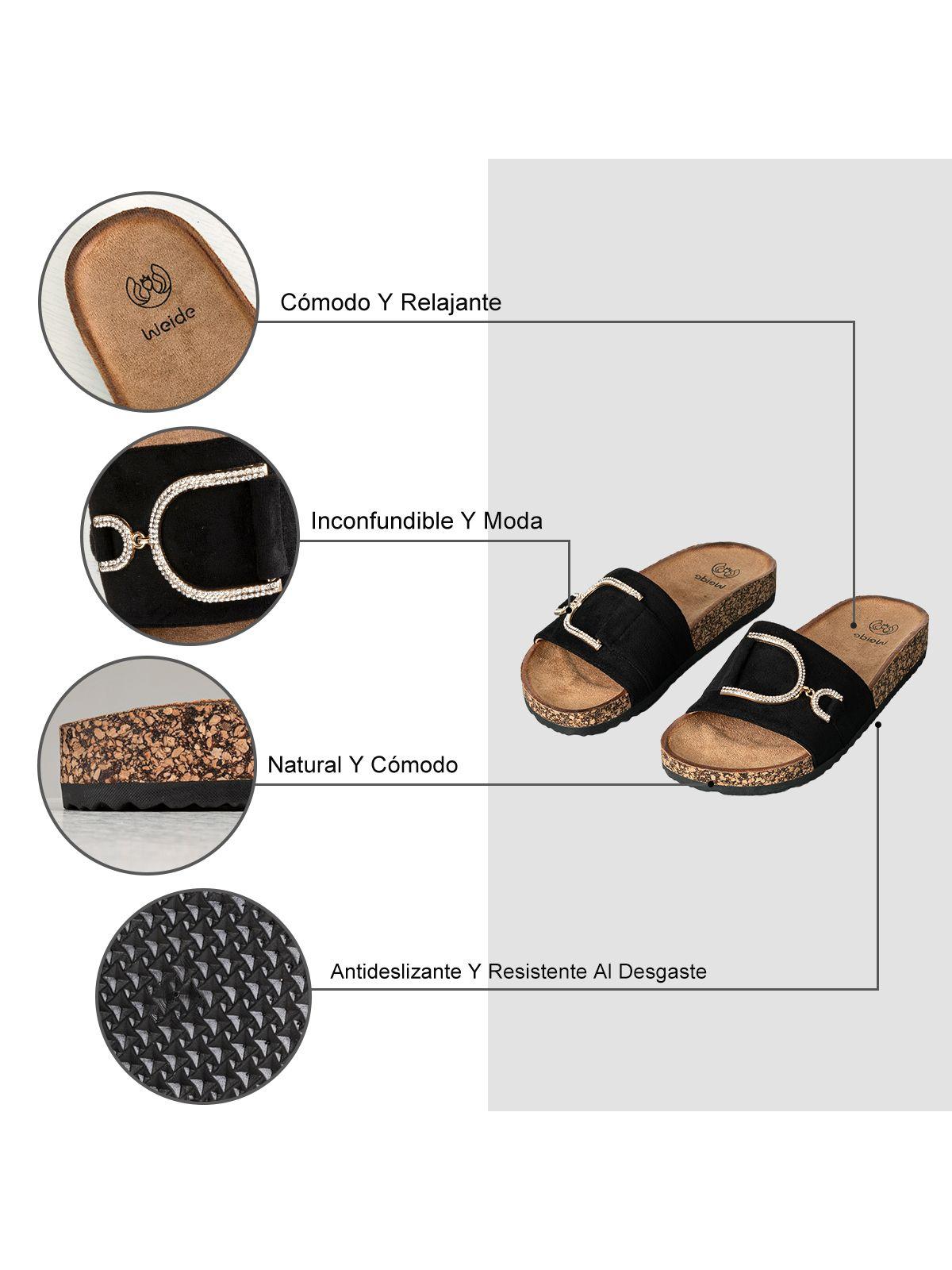 Sandalias Chalas Mujer Casual Confort Hebilla Weide QIU358-5