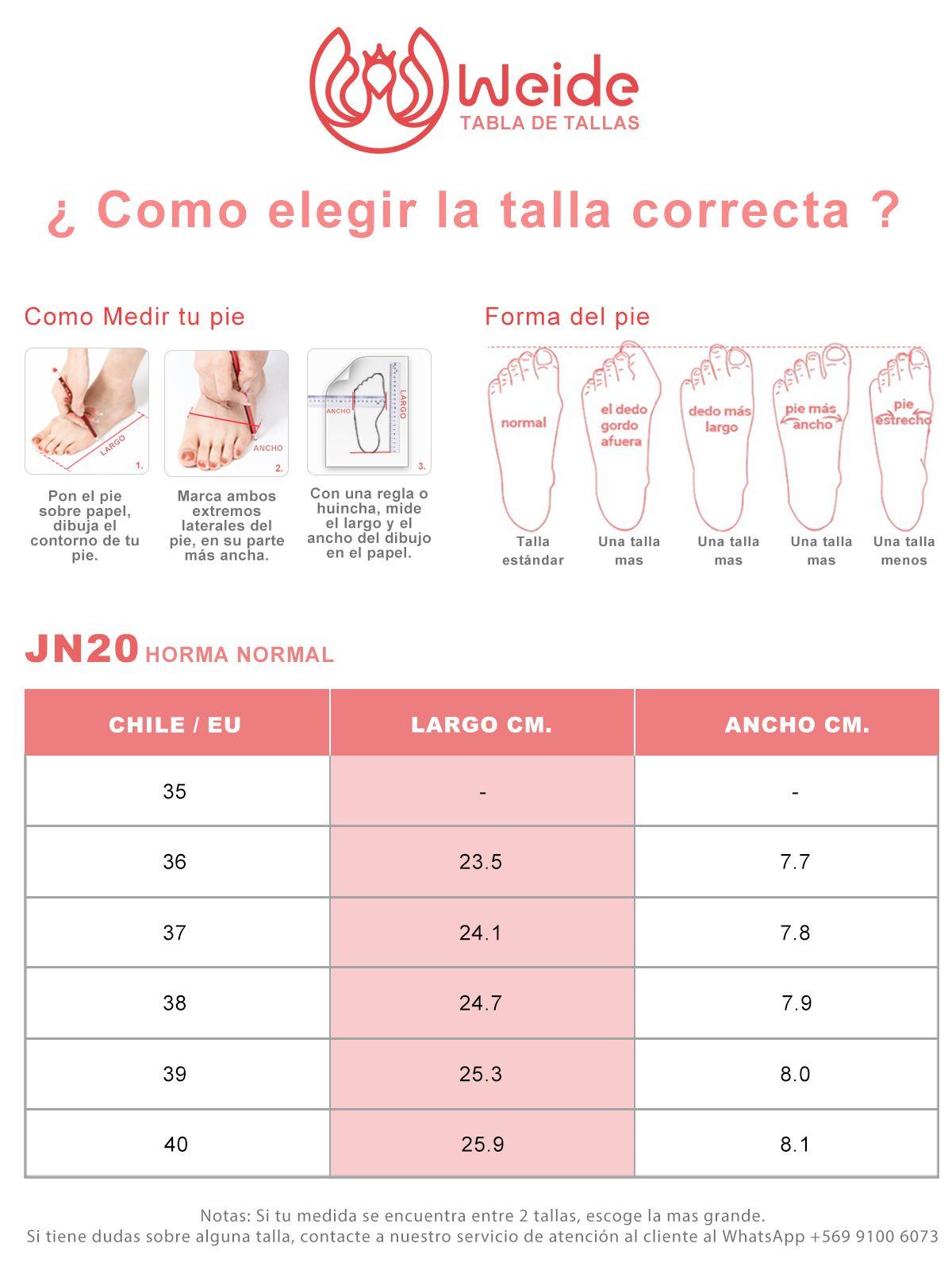 Zapato Taco Negro Casual JN20 Weide-4