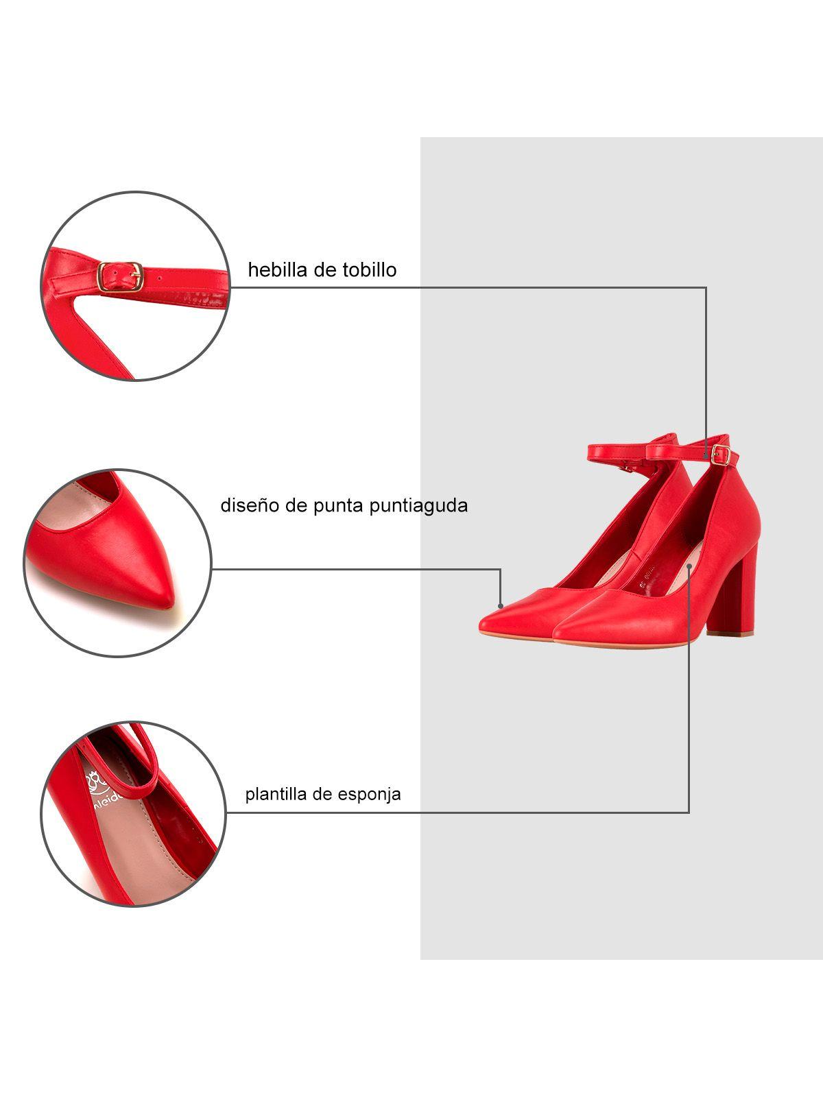 Zapato Taco Rojo Fiesta GH100 Weide-5