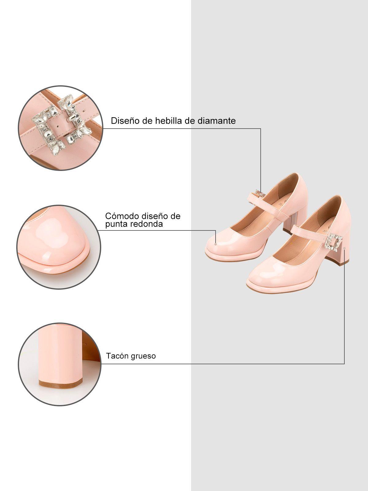 Zapatos Taco Mujer Alma Rosado Weide-4