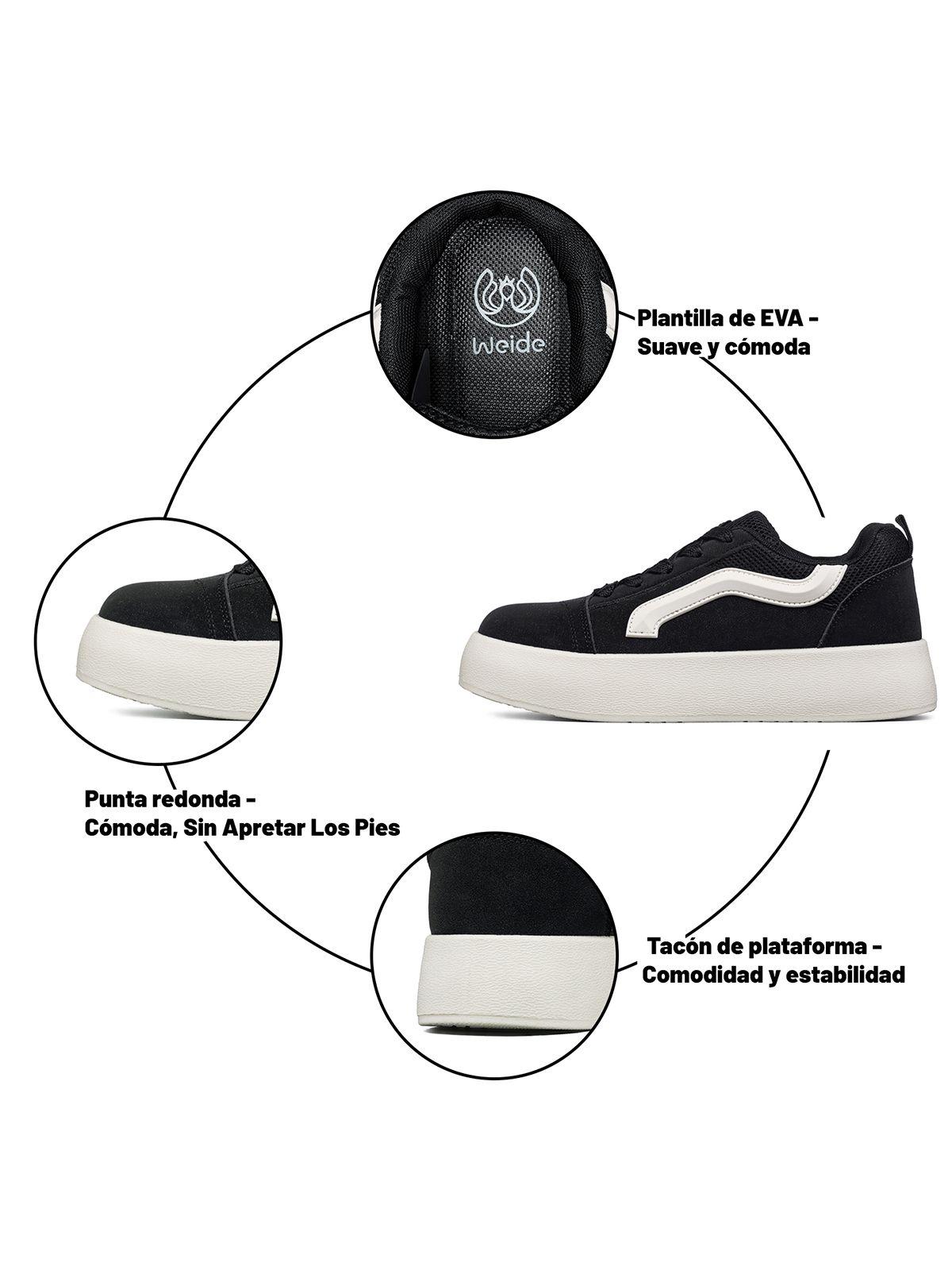 Zapatilla Casual Plataforma Mujer Weide LT215-9