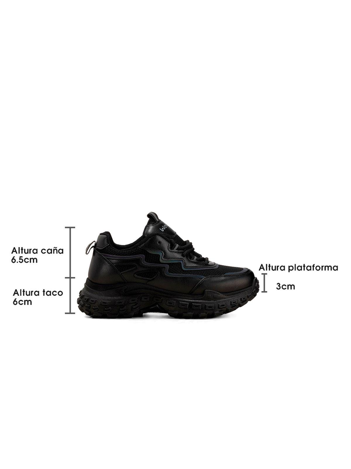 Zapatillas Negro Casual Mujer Weide SL02-6