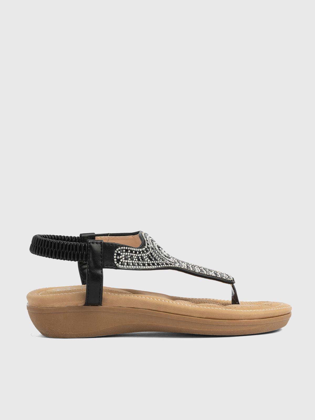 Sandalia Mujer Natacha Negro Weide-2