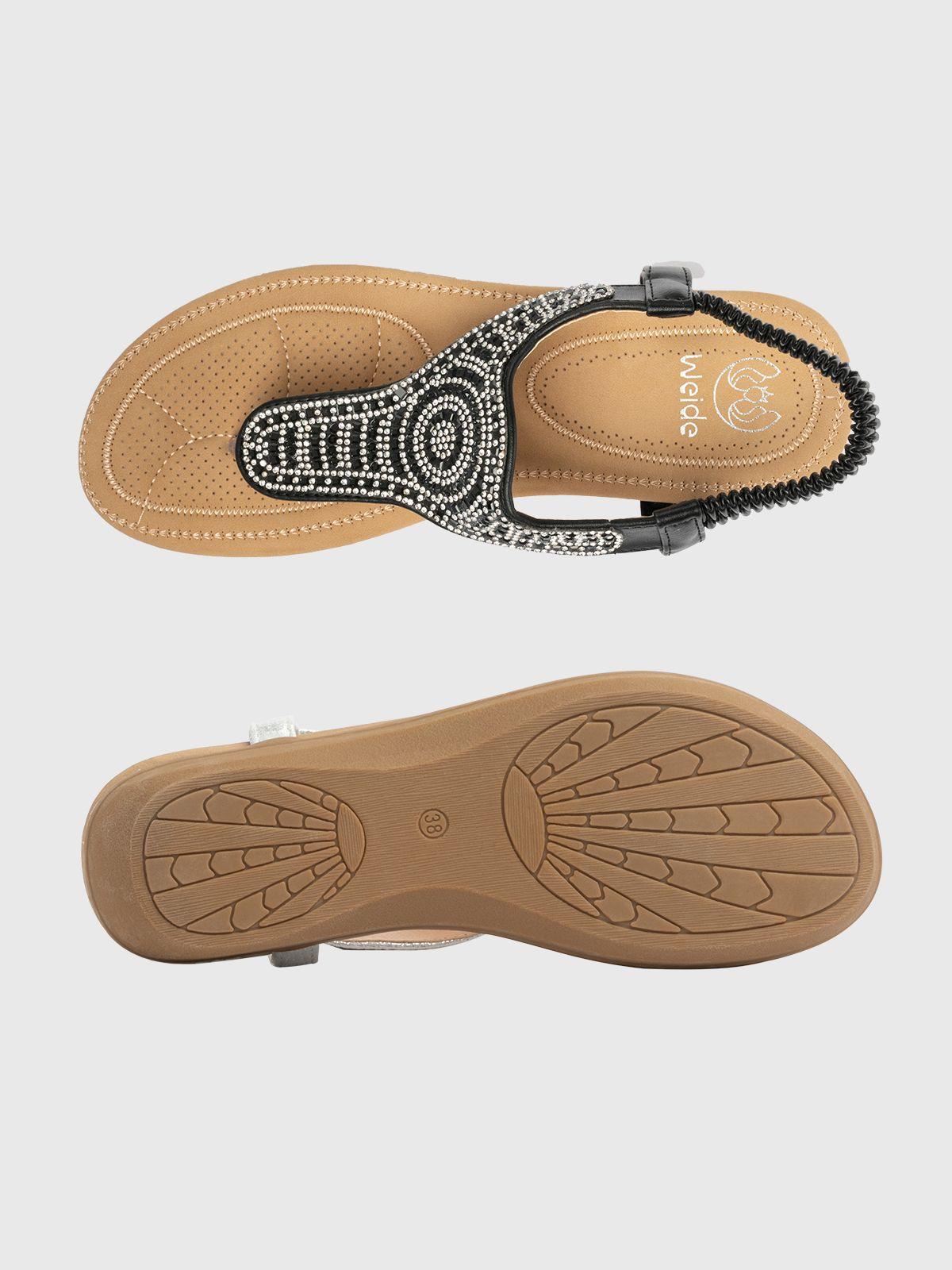 Sandalia Mujer Natacha Negro Weide-4