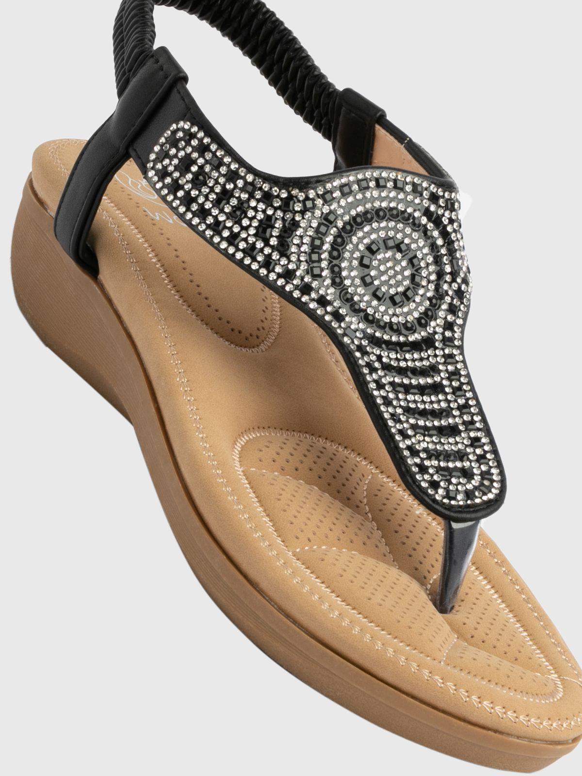 Sandalia Mujer Natacha Negro Weide-5