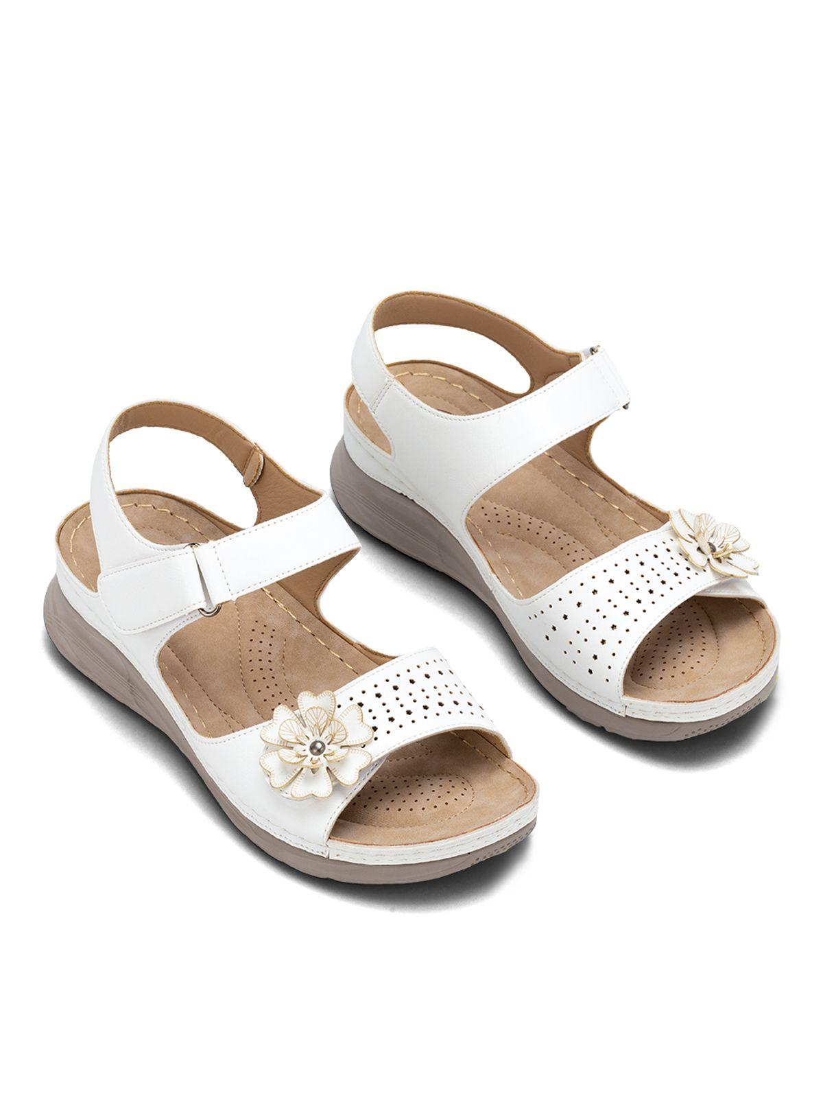 Sandalia Plataforma Blanco Casual JS51 Weide-2