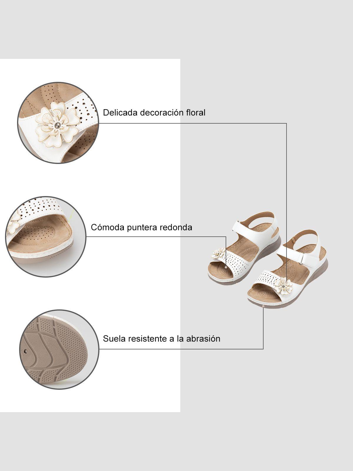Sandalia Plataforma Blanco Casual JS51 Weide-5