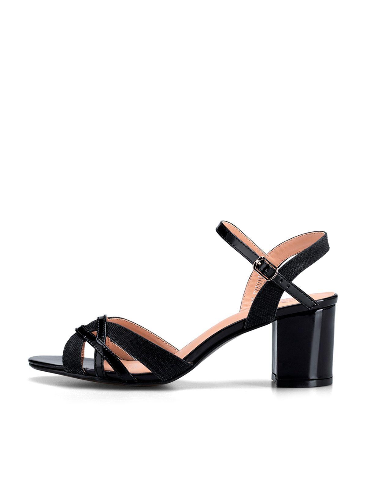 Sandalia Taco Negro Fiesta QIU317 Weide-1