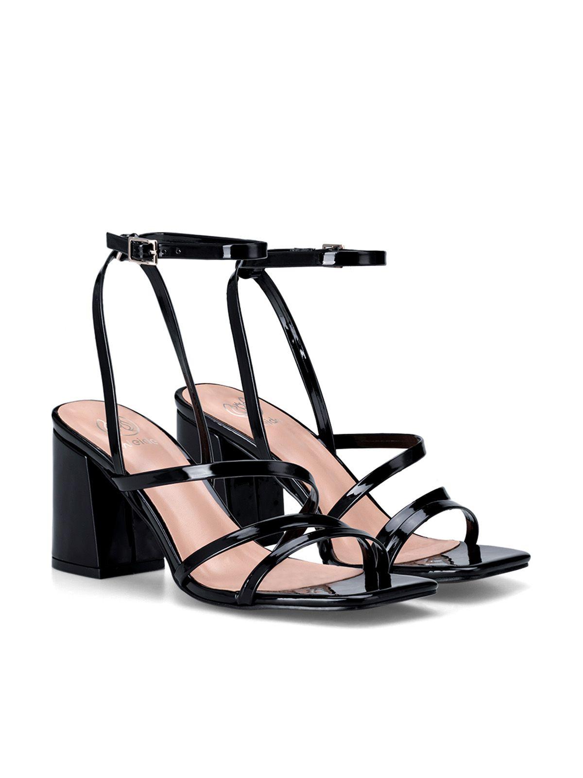 Sandalia Taco Negro Fiesta QIU299 Weide-2