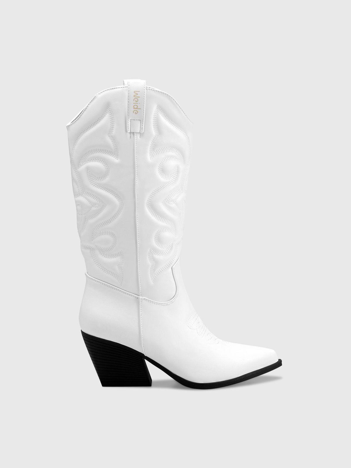 Bota Mujer Aitana  Blanco Weide-2