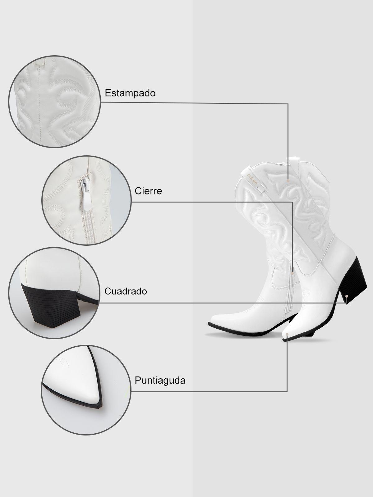 Bota Mujer Aitana  Blanco Weide-6