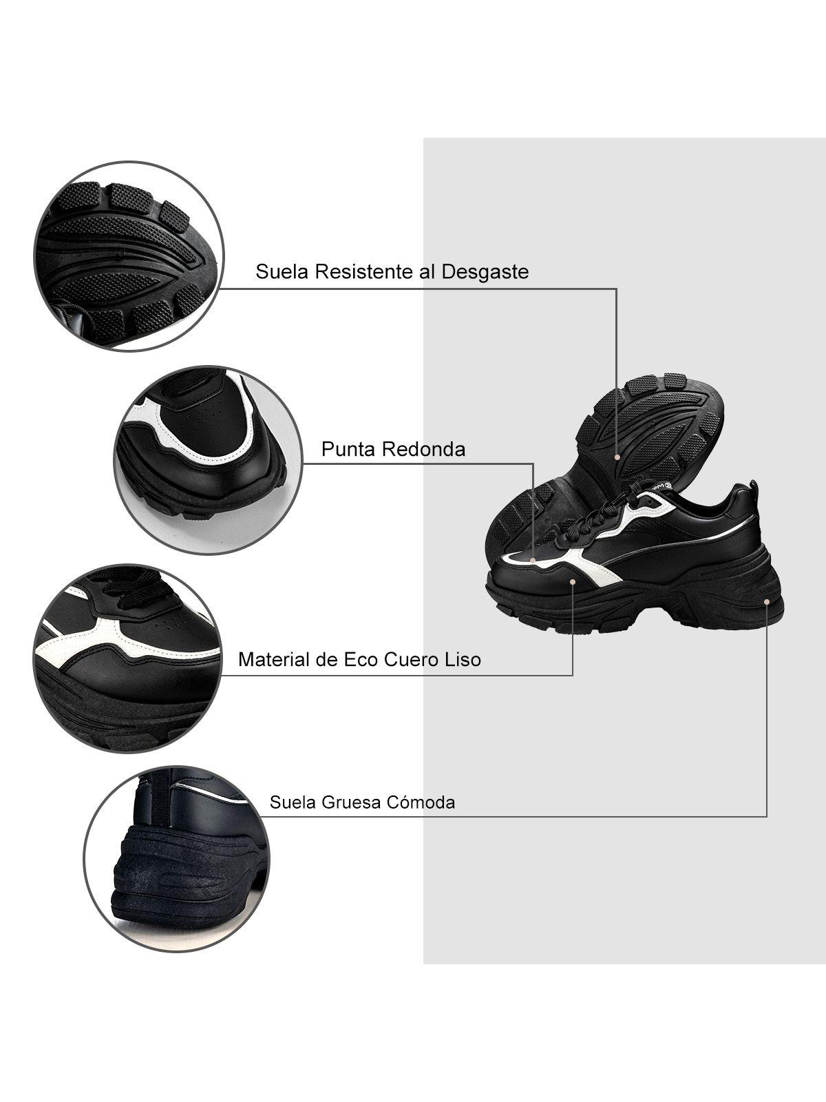 Zapatillas Negro Casual Mujer Weide SL06-6