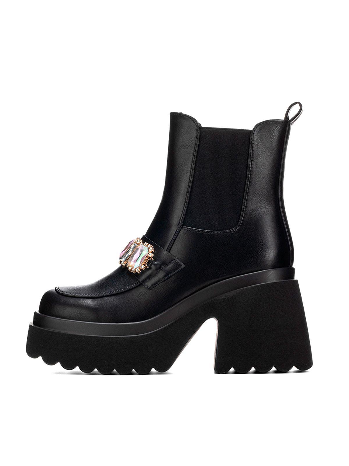 Botin Negro Casual Mujer Weide DH71-2