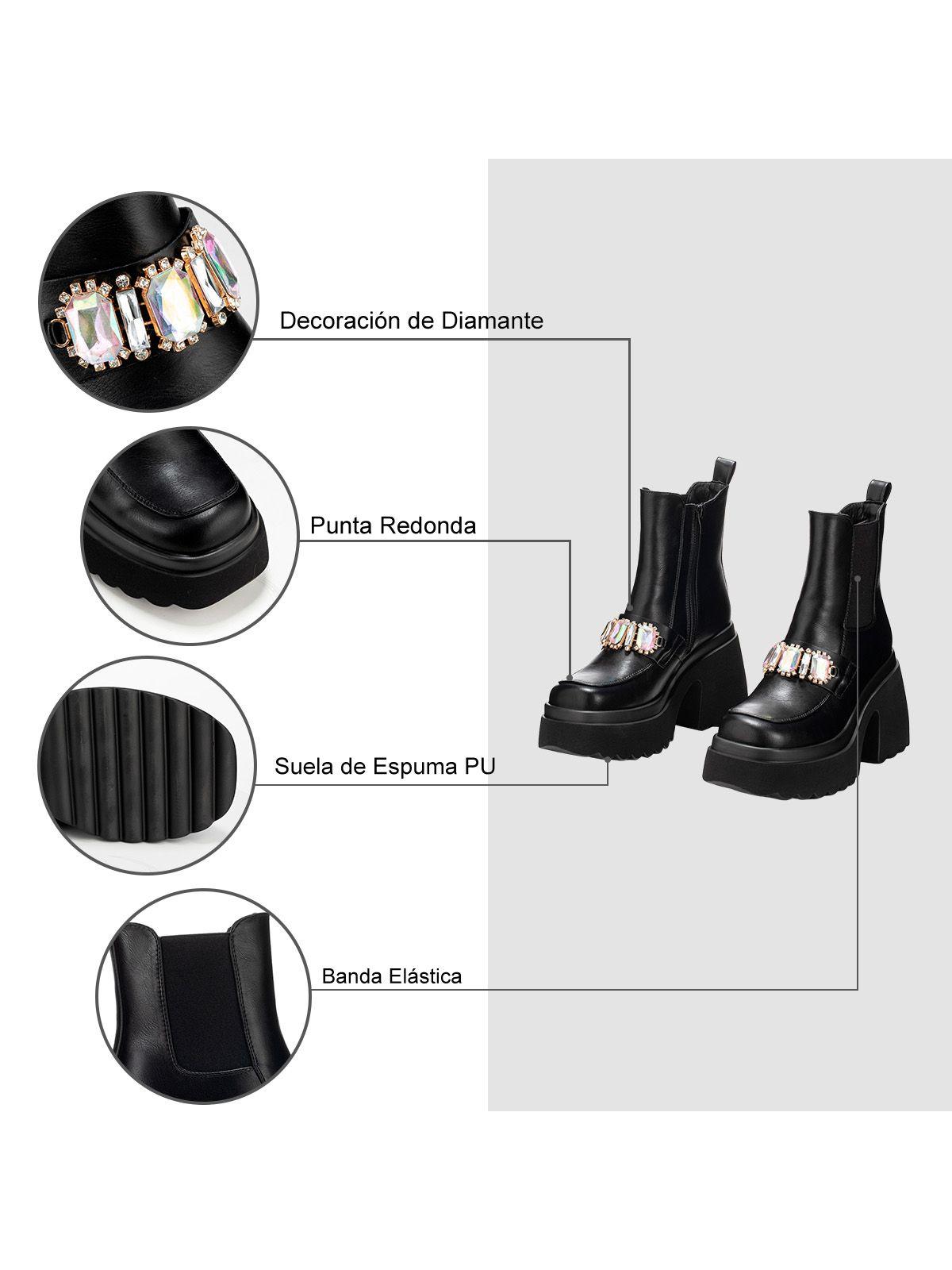 Botin Negro Casual Mujer Weide DH71-6