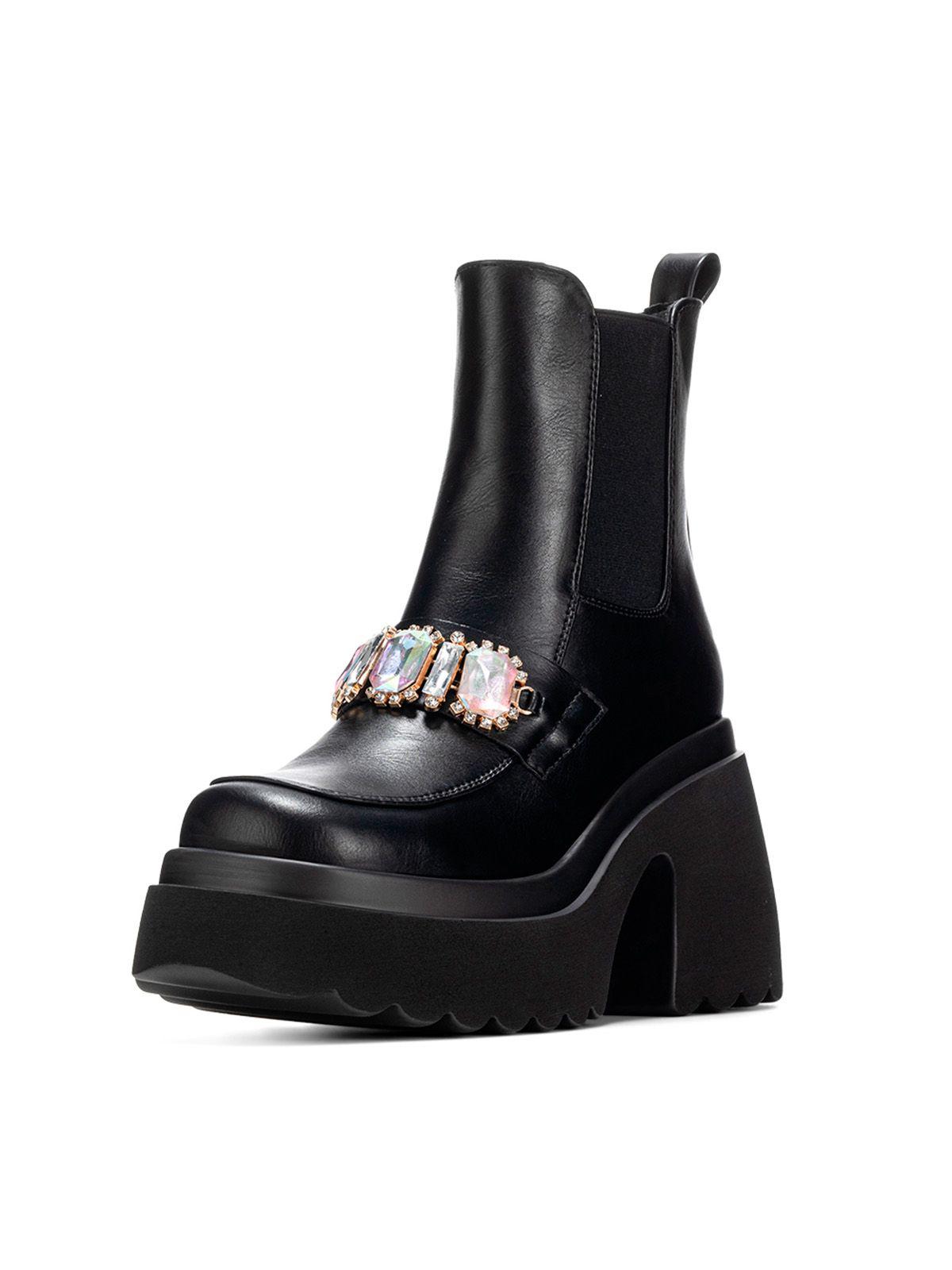 Botin Negro Casual Mujer Weide DH71-0