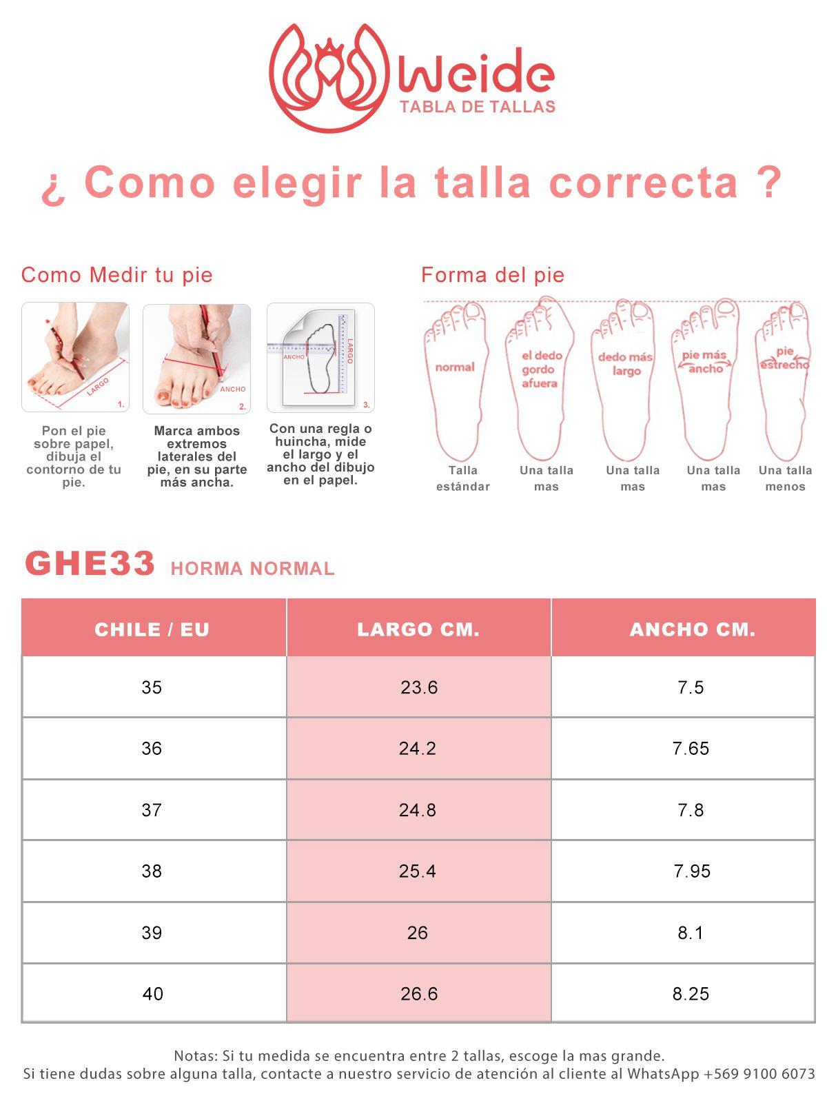 Zapatos Taco Mujer Casual Moda Vintage Hebilla Weide GHE33-3