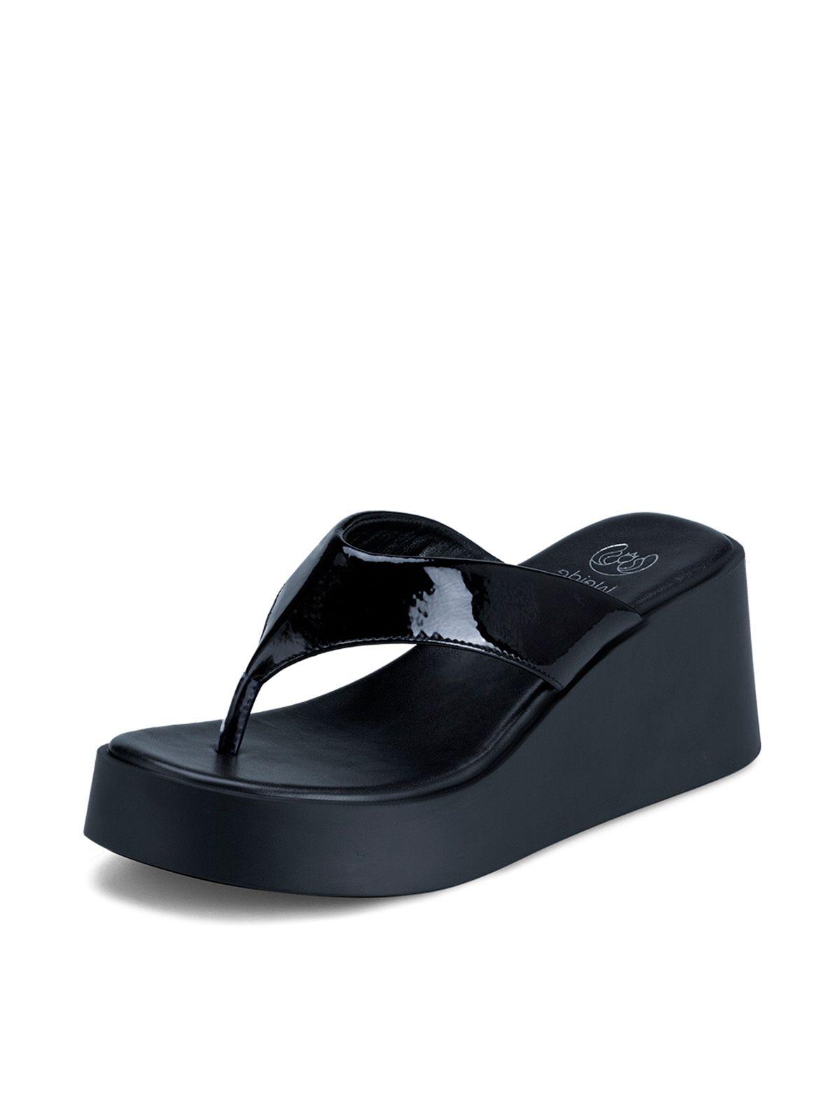 Sandalia Plataforma Negro Casual QIU329 Weide-0