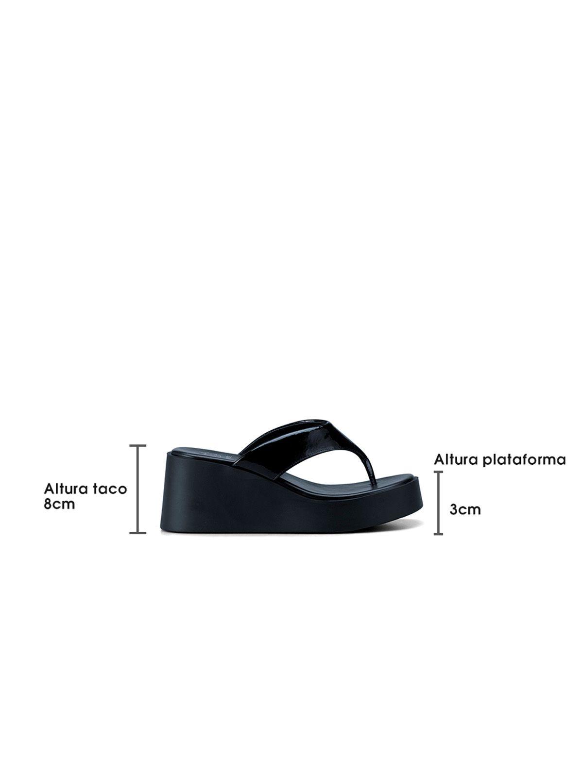 Sandalia Plataforma Negro Casual QIU329 Weide-4