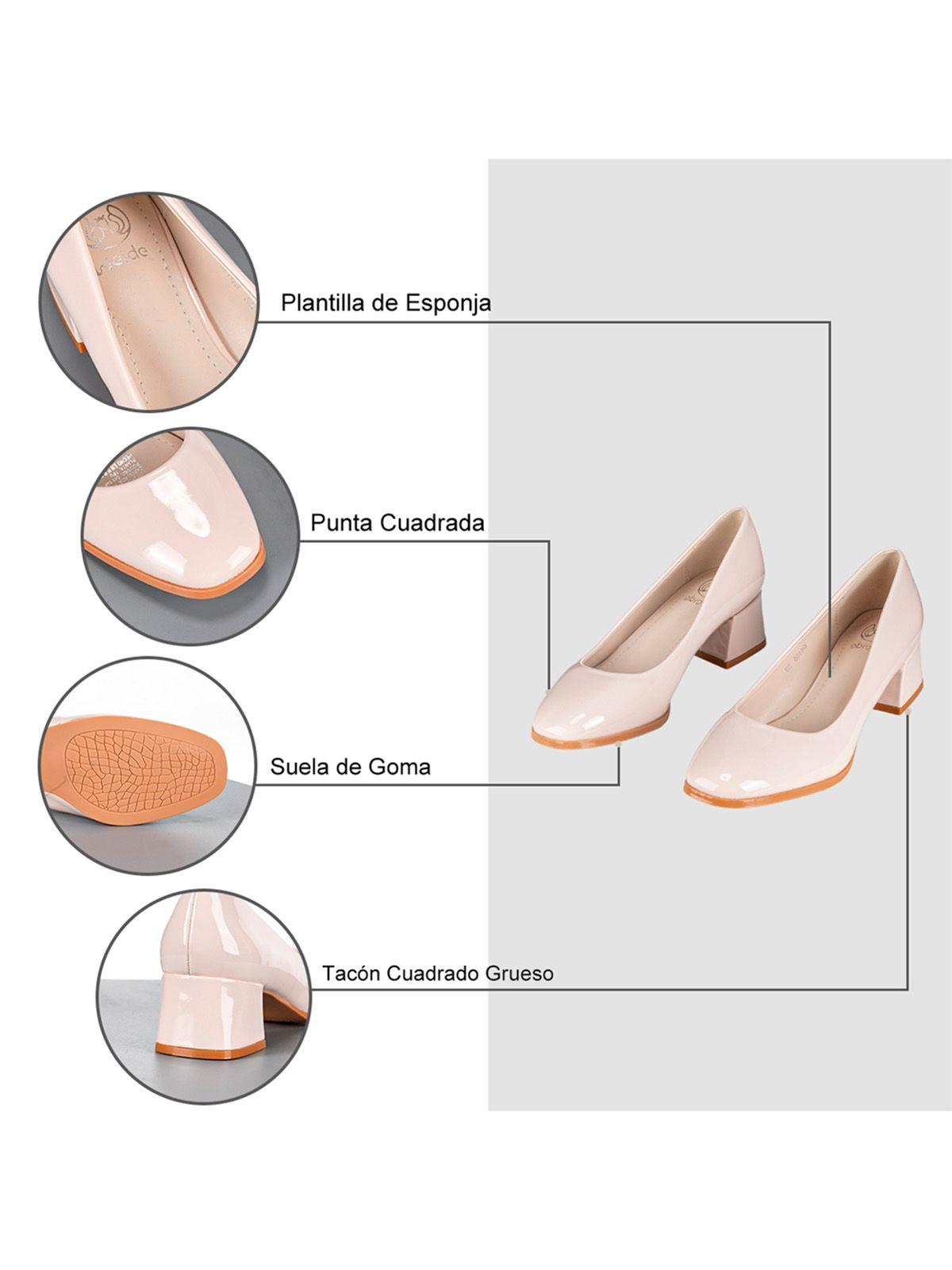 Zapatos Beige Formal Mujer Weide GH105-6
