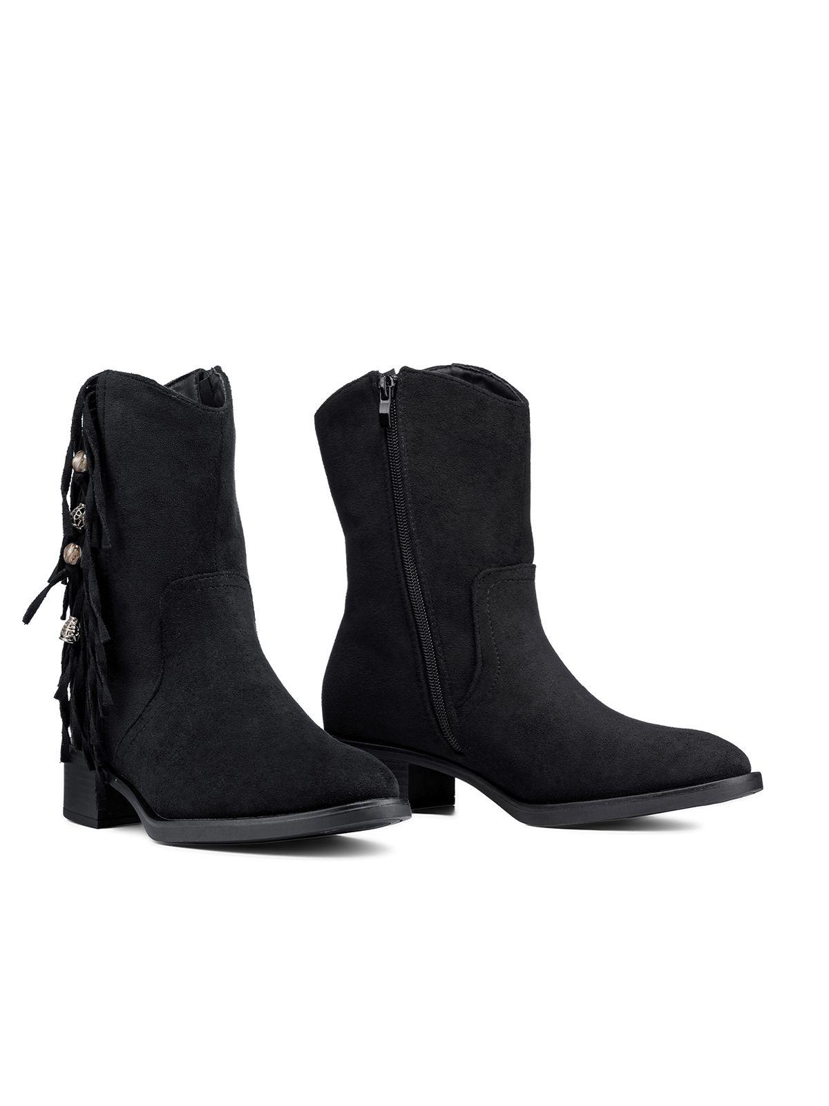 Botín Taco Mujer Casual PU Textil Weide DH91-4