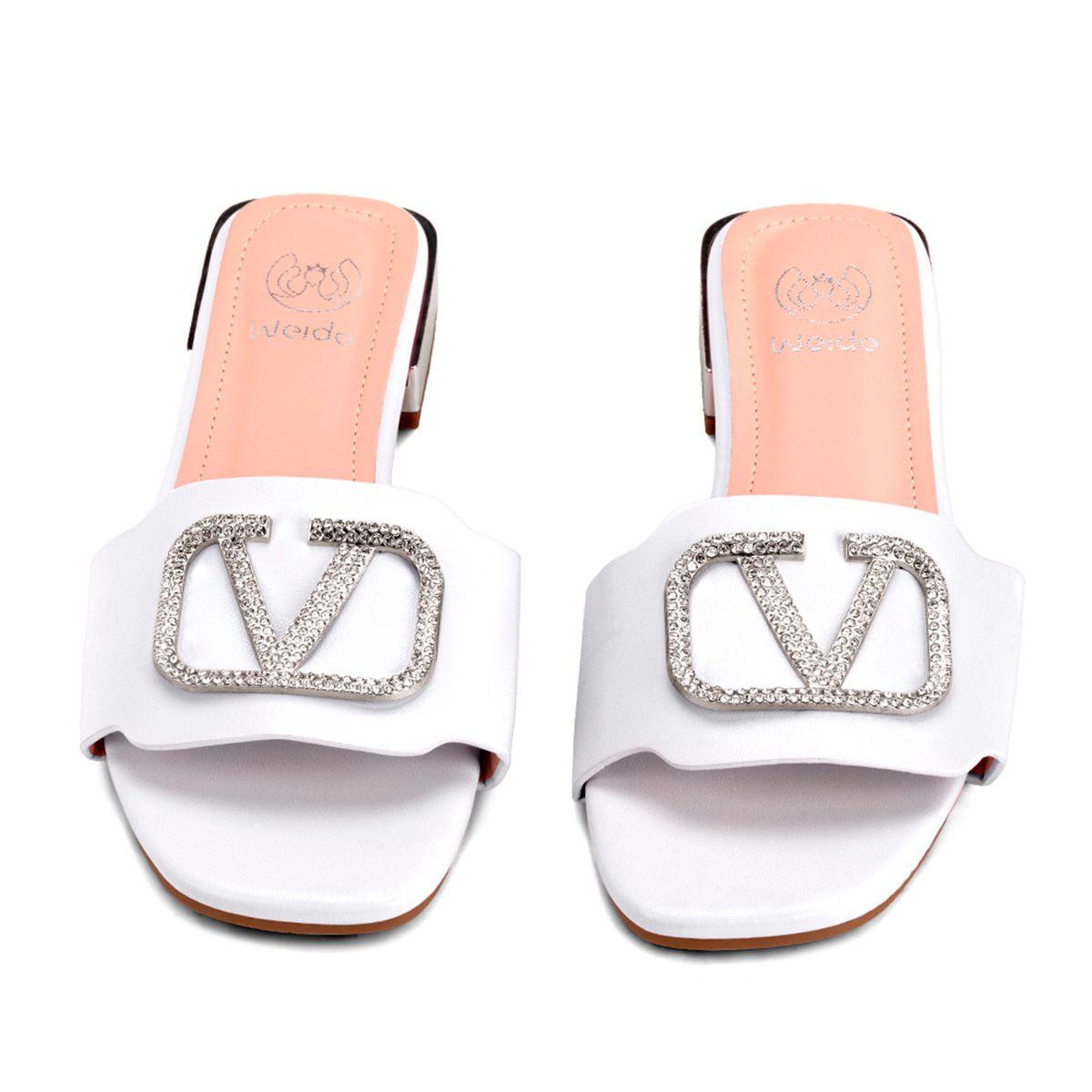 Sandalia Taco Blanco Casual QIU305 Weide-2