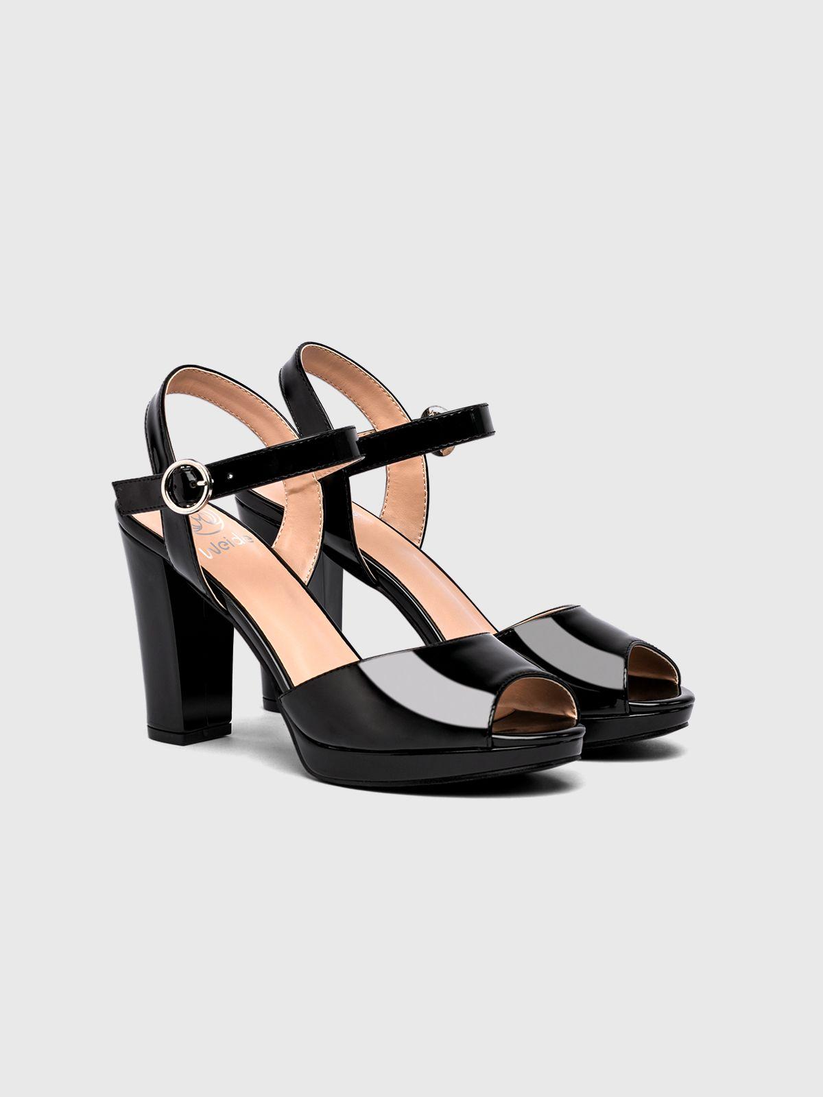 Sandalia Taco Negro Fiesta YOU198 Weide-4