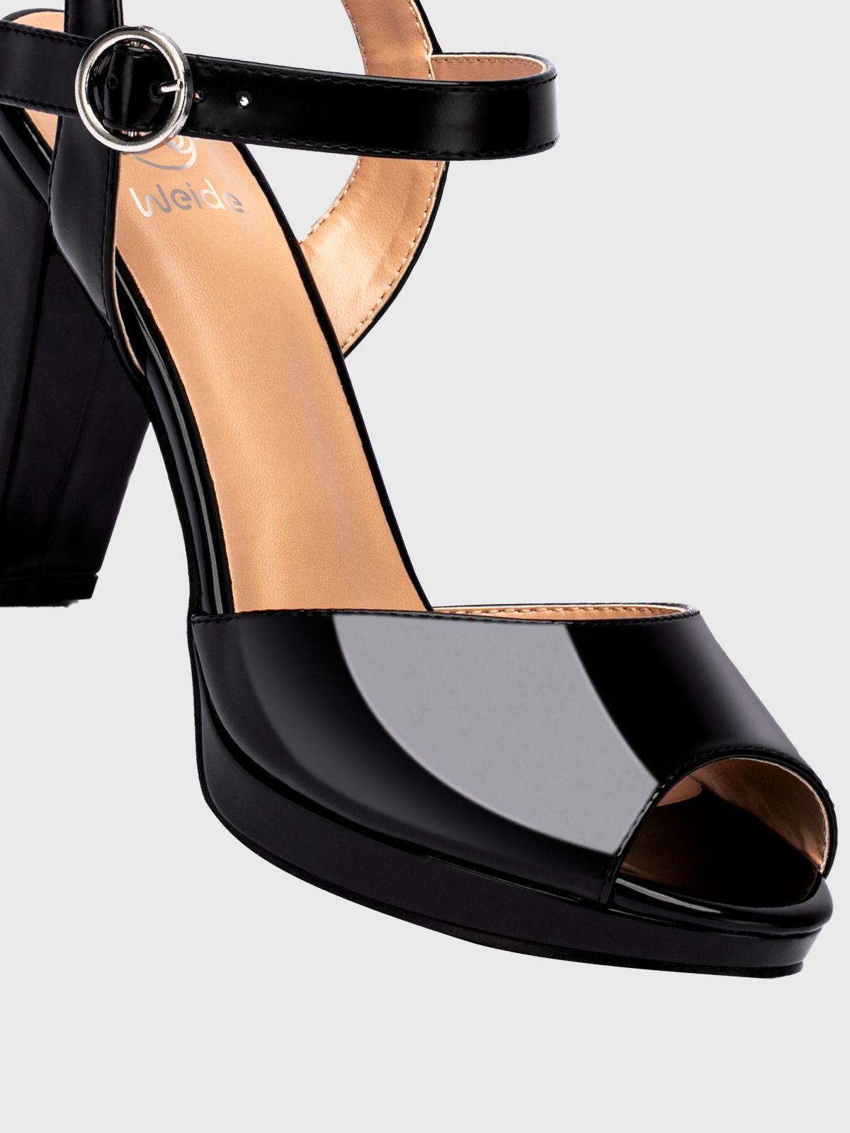 Sandalia Taco Negro Fiesta YOU198 Weide-5