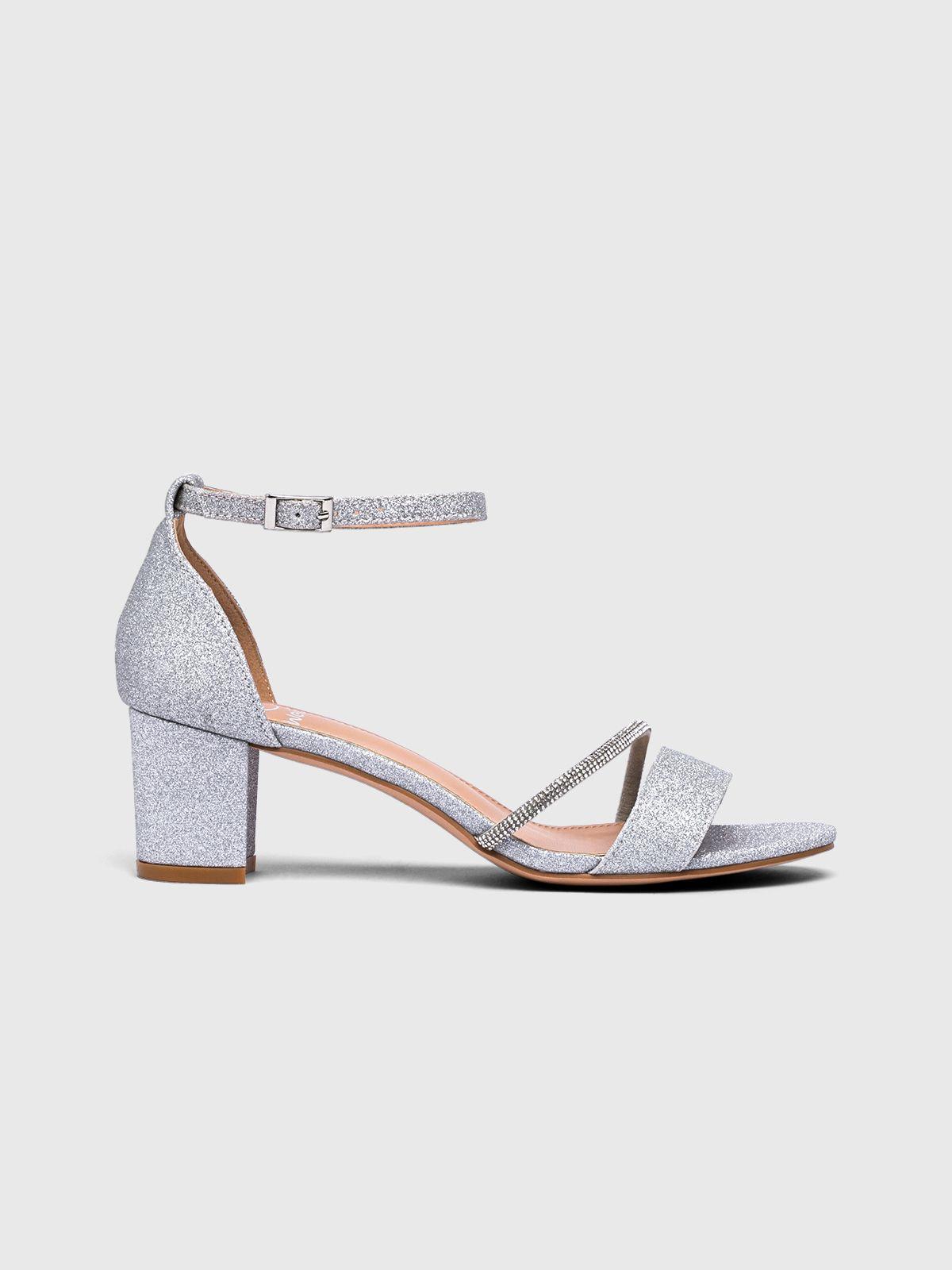 Sandalia Fiesta Mujer Domínica Plateado Weide-2