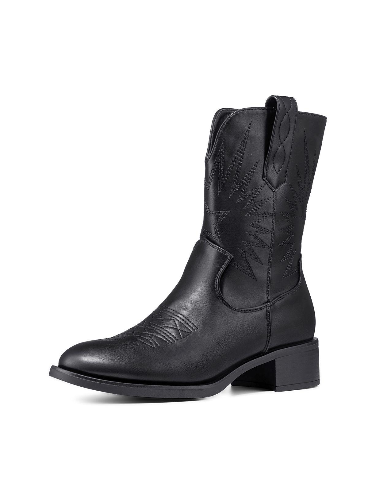 Bota Taco Mujer Casual PU Weide DH92-0
