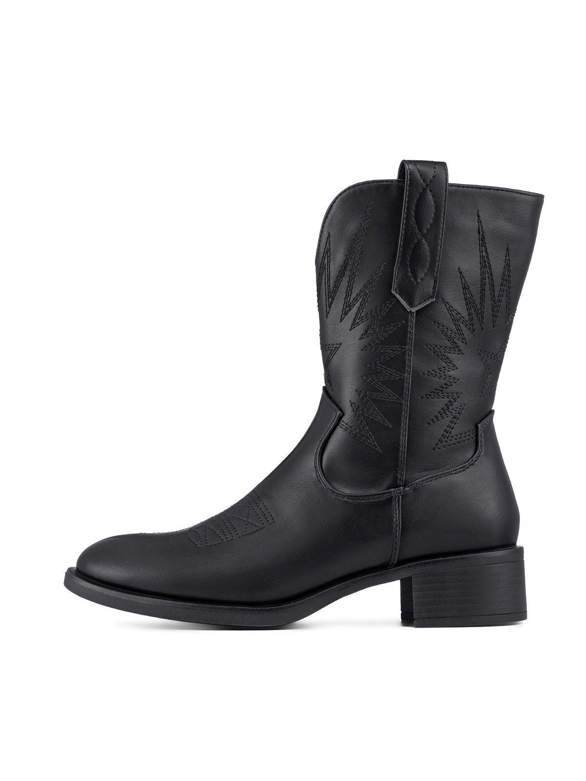 Bota Taco Mujer Casual PU Weide DH92-2